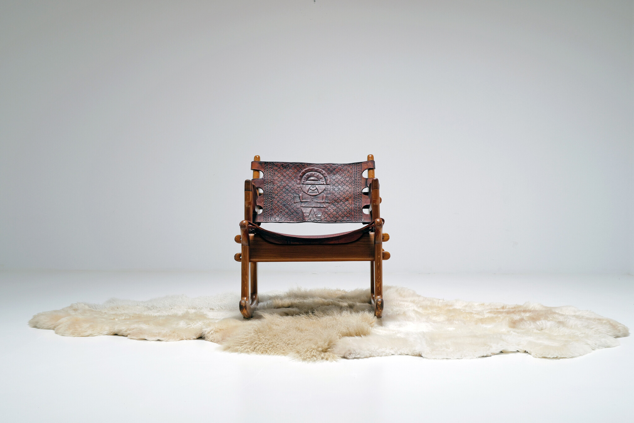 Rocking Chair van Angel Pazmino voor Estilo Moult, 1960's