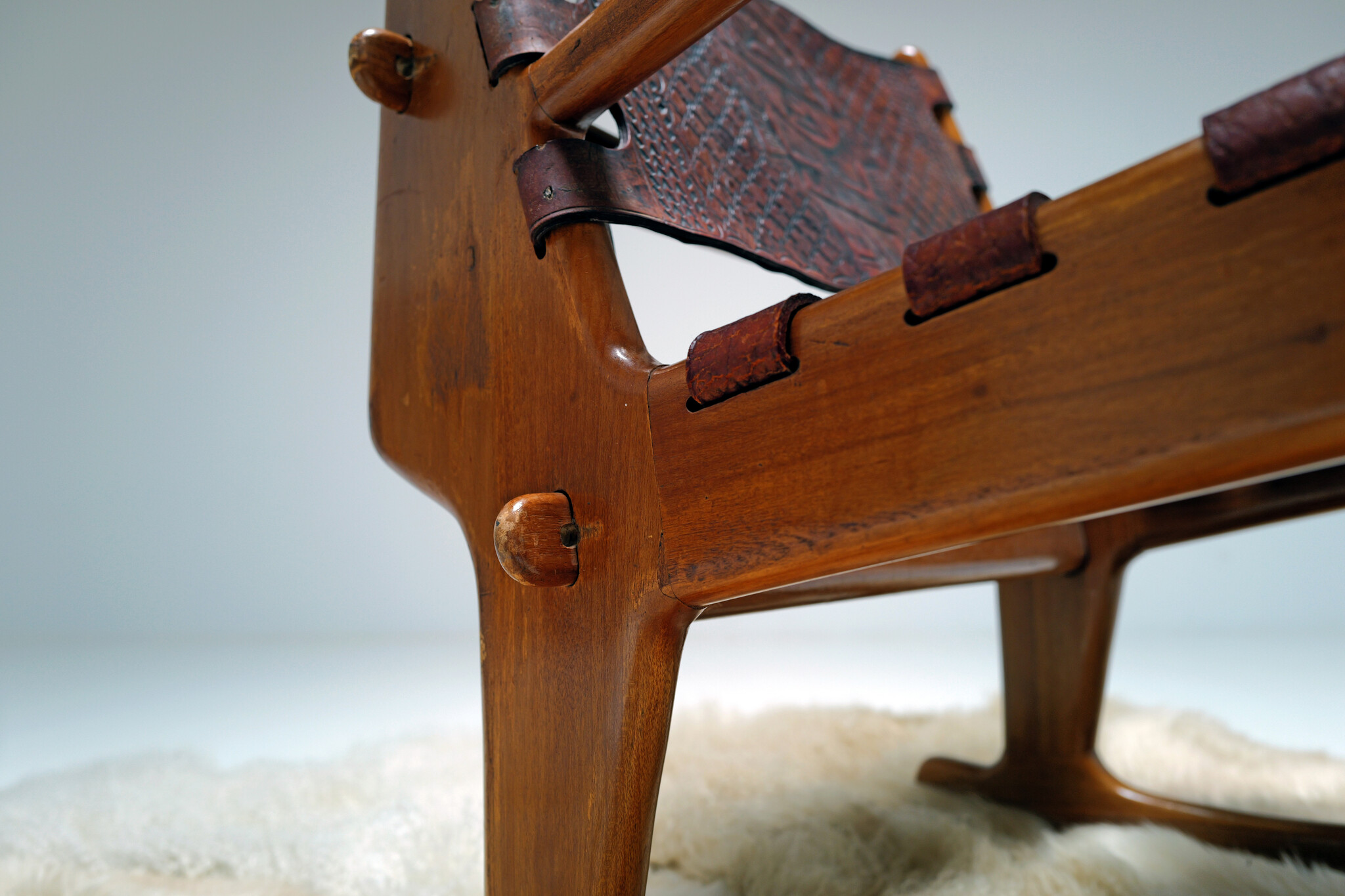 Rocking Chair van Angel Pazmino voor Estilo Moult, 1960's