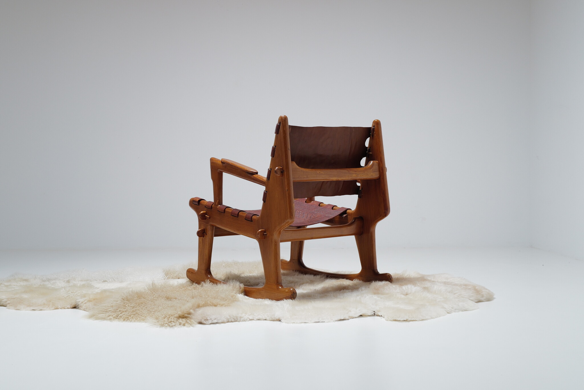 Rocking Chair van Angel Pazmino voor Estilo Moult, 1960's