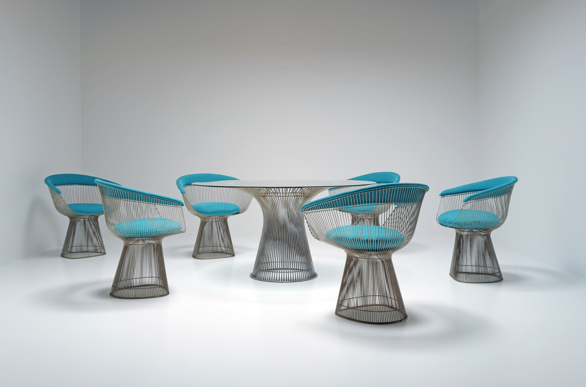 Set dinning chairs van Warren Platner for Knoll, 1960's