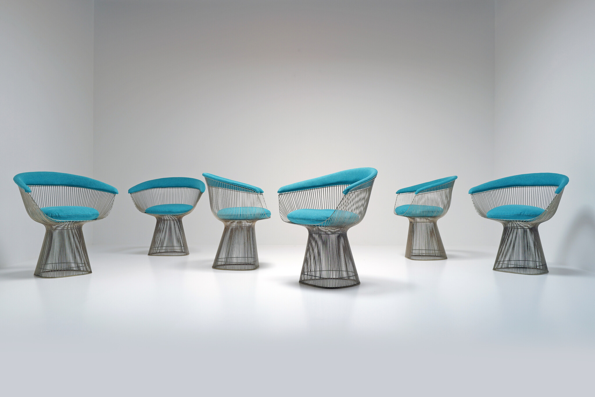Set dinning chairs van Warren Platner for Knoll, 1960's