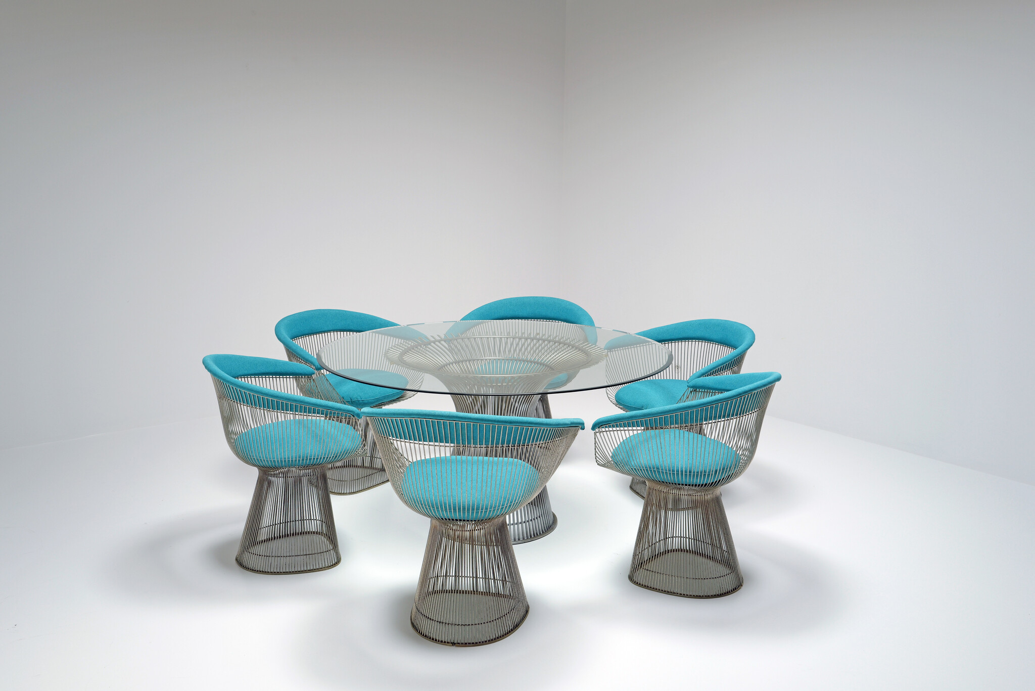 Set dinning chairs van Warren Platner for Knoll, 1960's