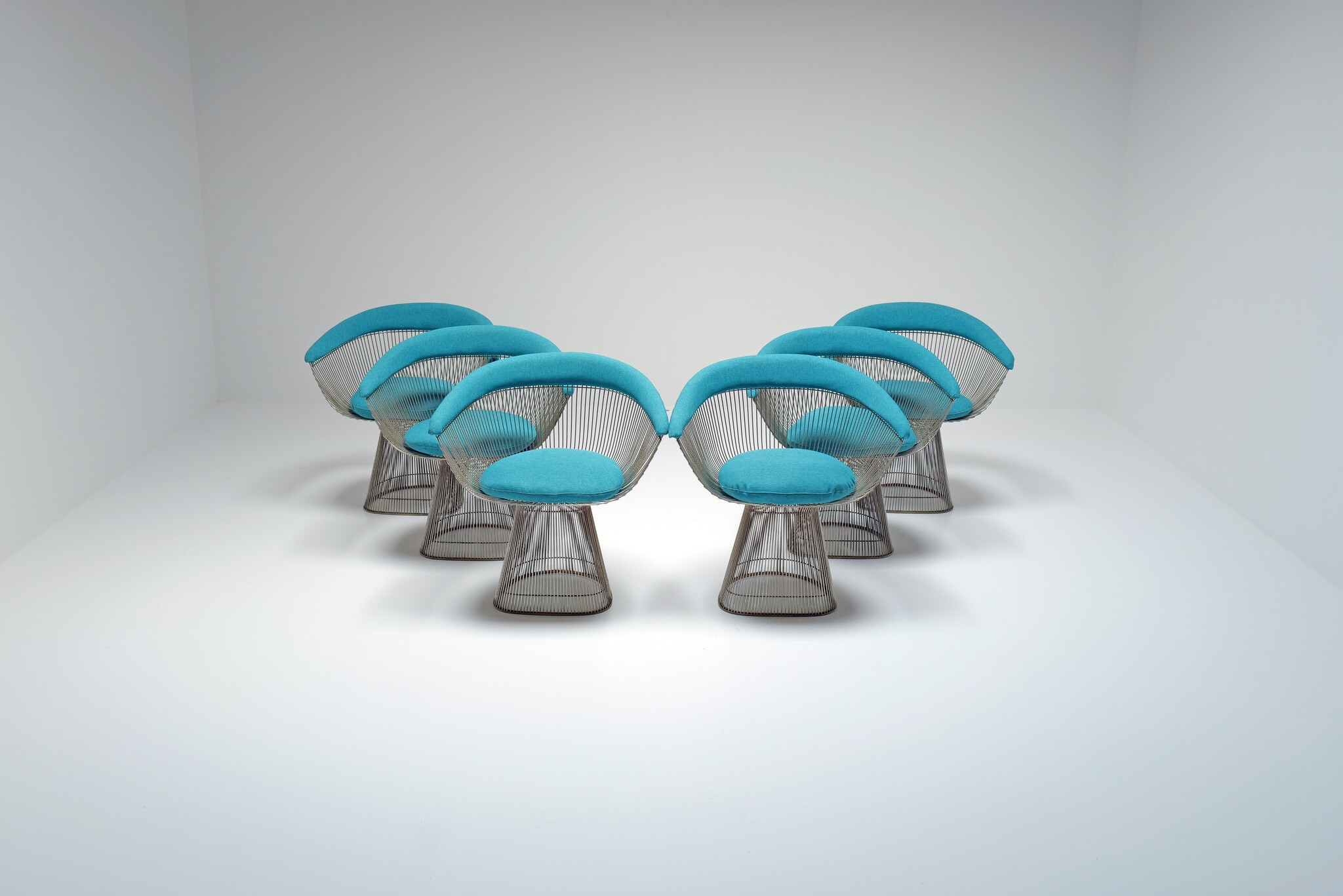 Set dinning chairs van Warren Platner for Knoll, 1960's