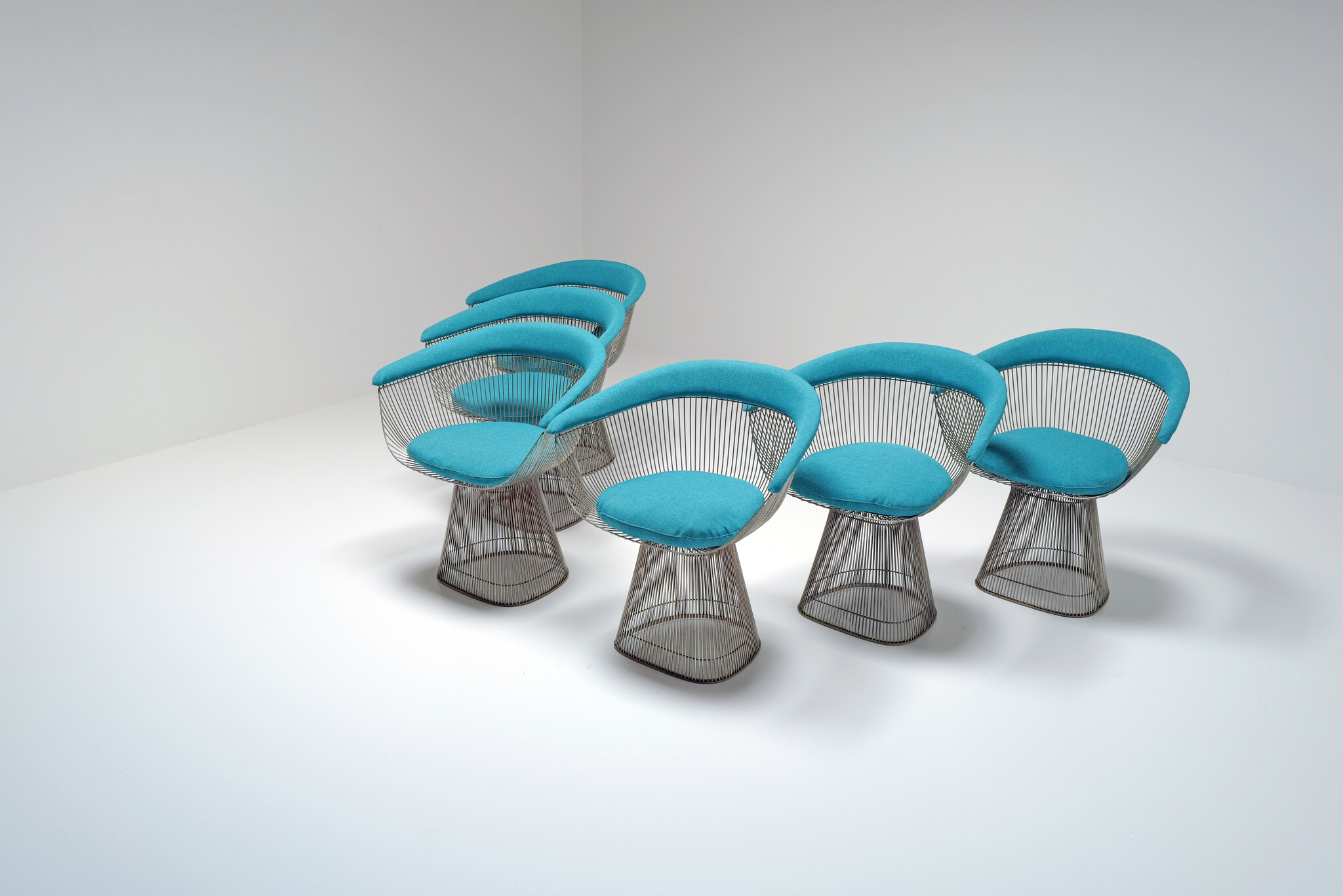 Set dinning chairs van Warren Platner for Knoll, 1960's