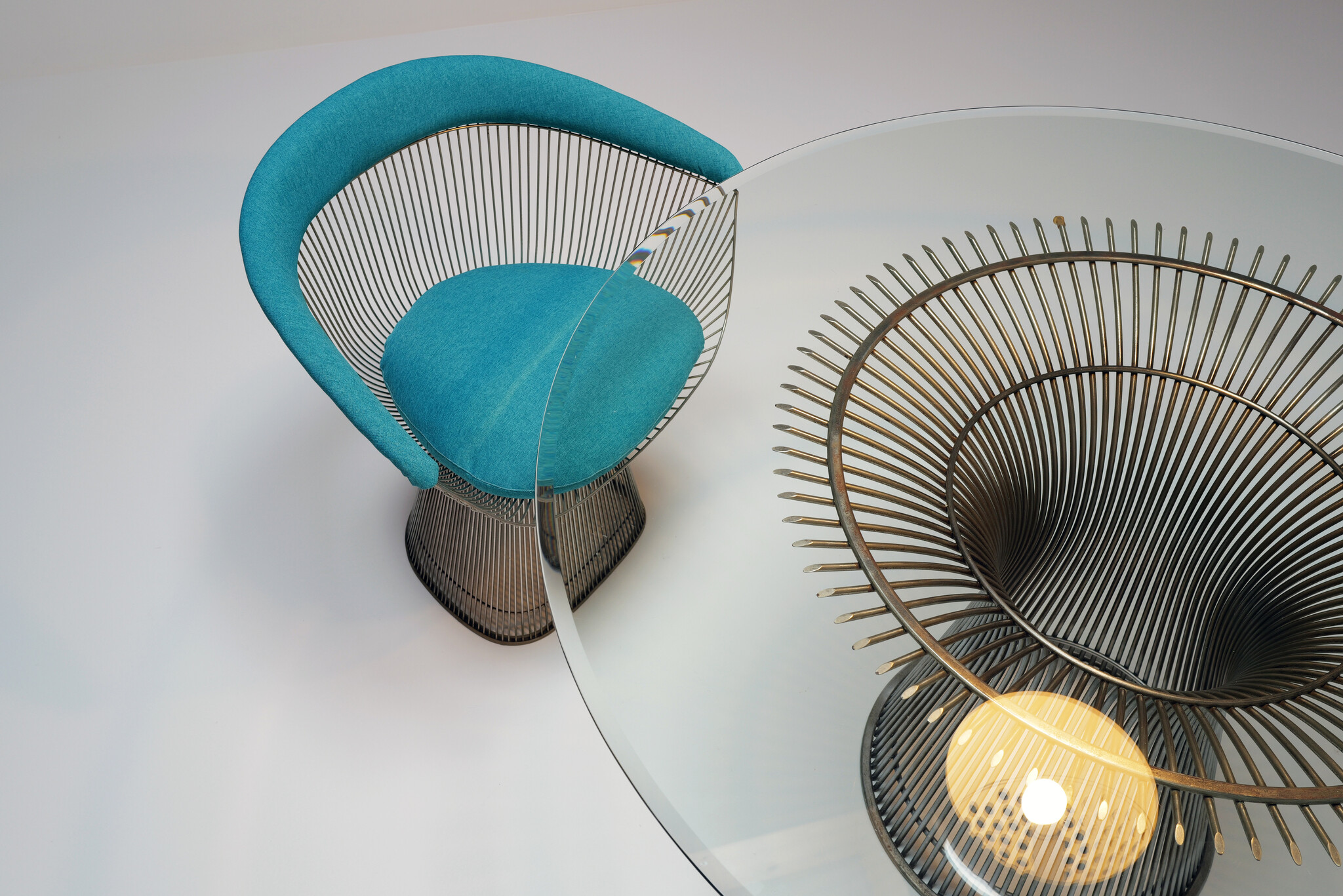 Dinning table van Warren Platner for Knoll, 1960's