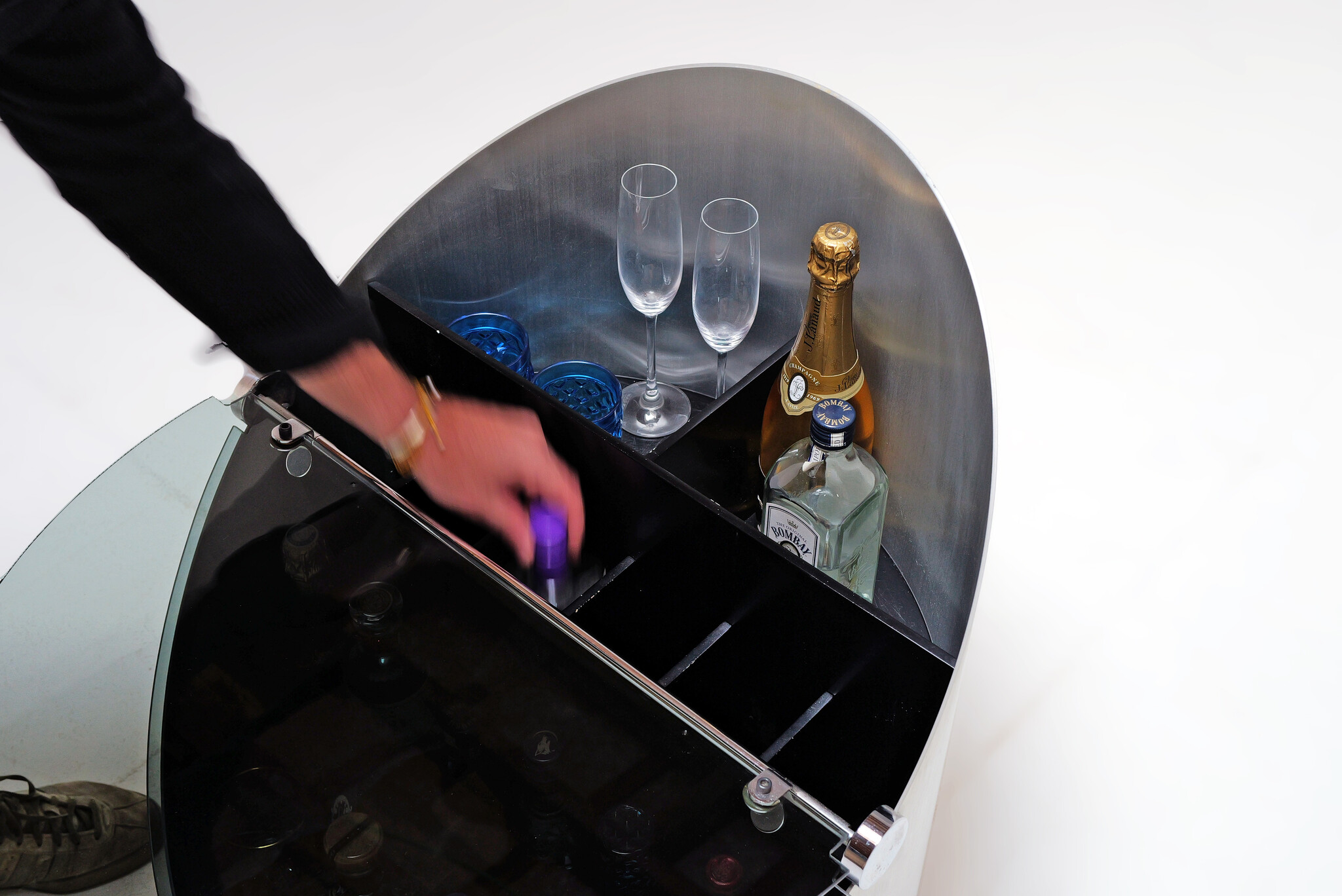 Mobile Bar by Claudio Salocchi for Luigi Sormani, Italy, 1970s