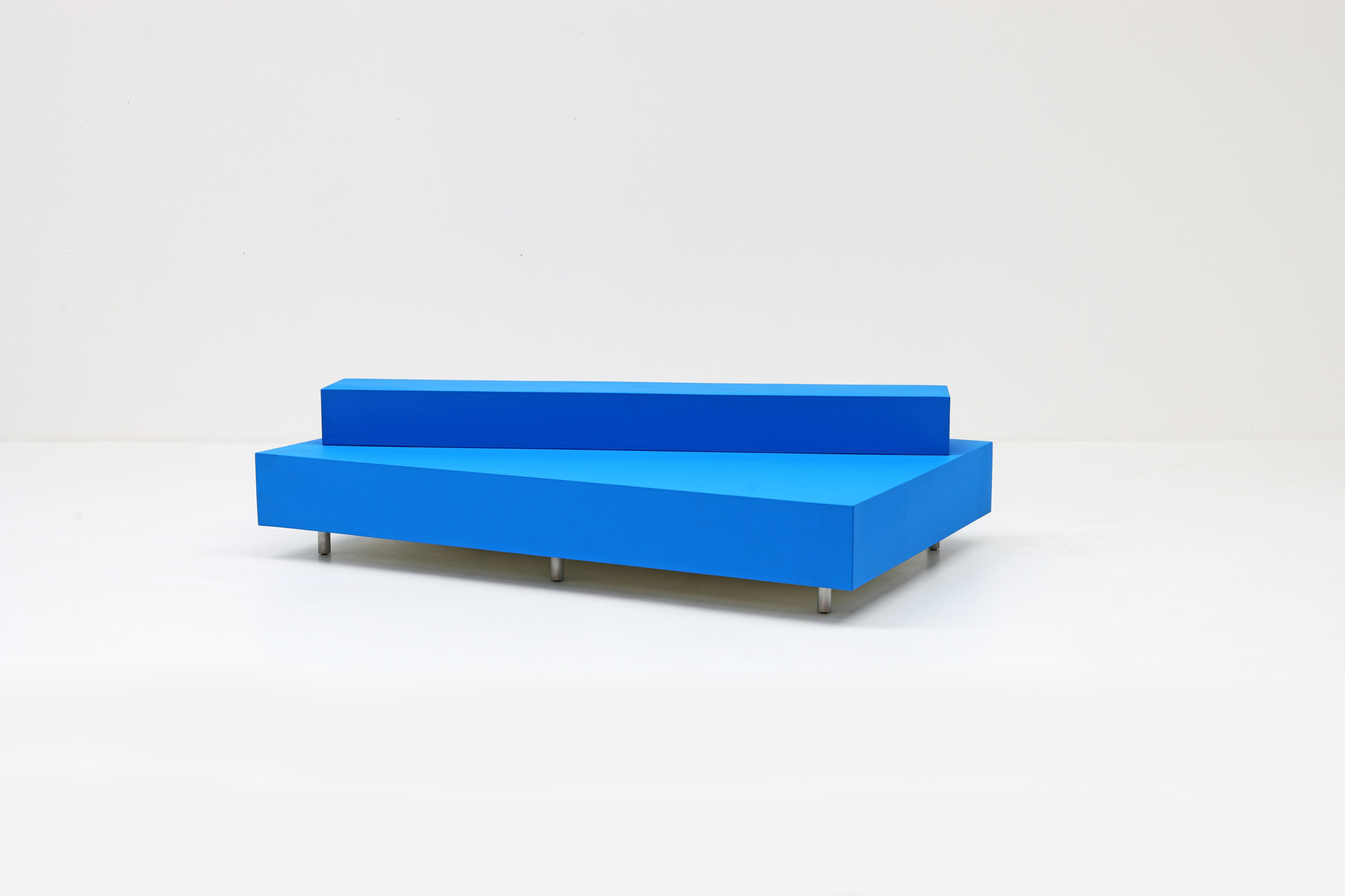 Maarten Van Severen Blue Bench for the MVS Foundation