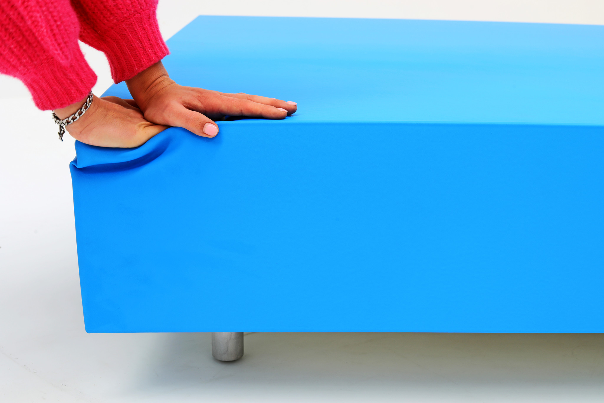 Maarten Van Severen Blue Bench for the MVS Foundation