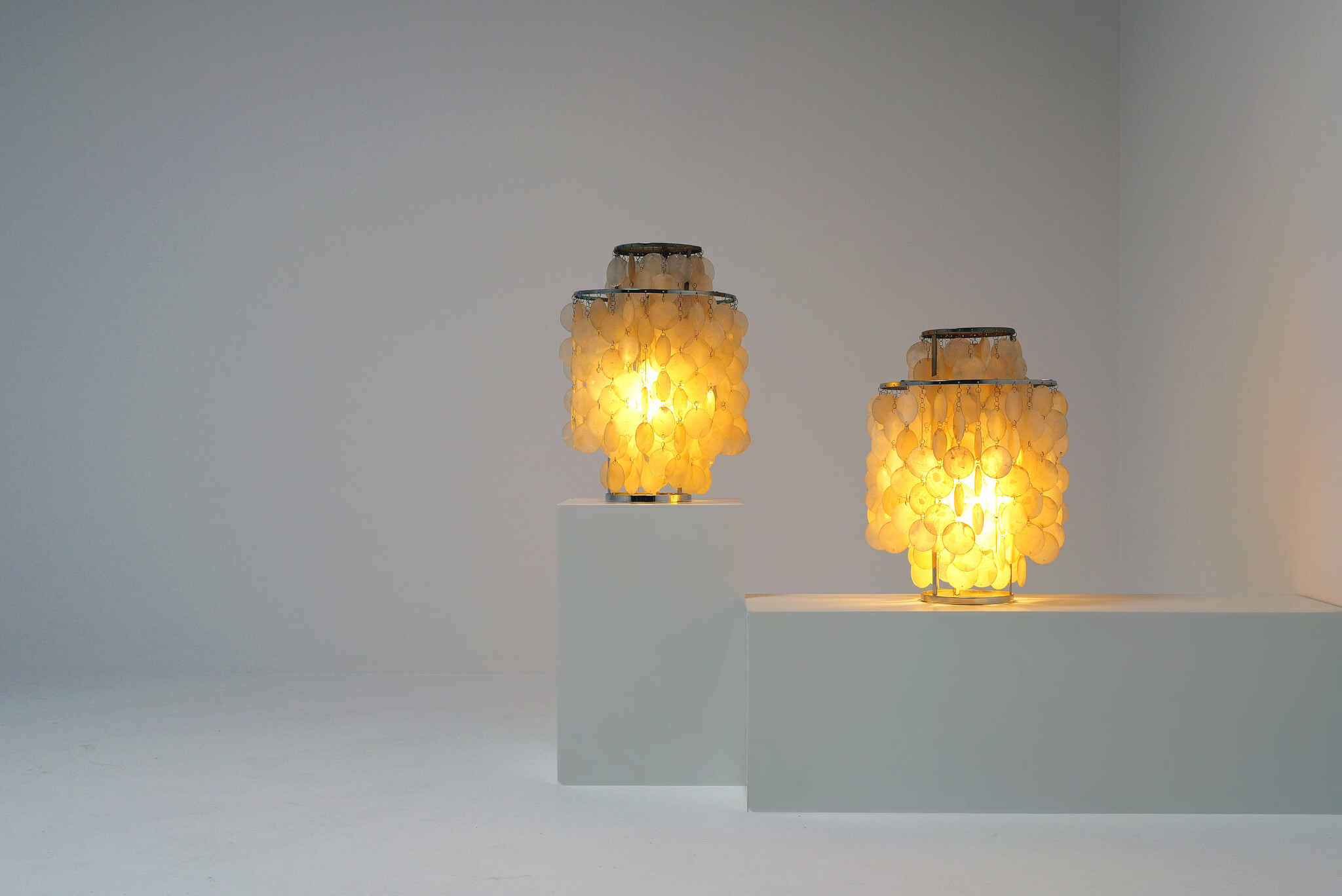 Set Verpan Fun 1TM table lamp by Verner Panton