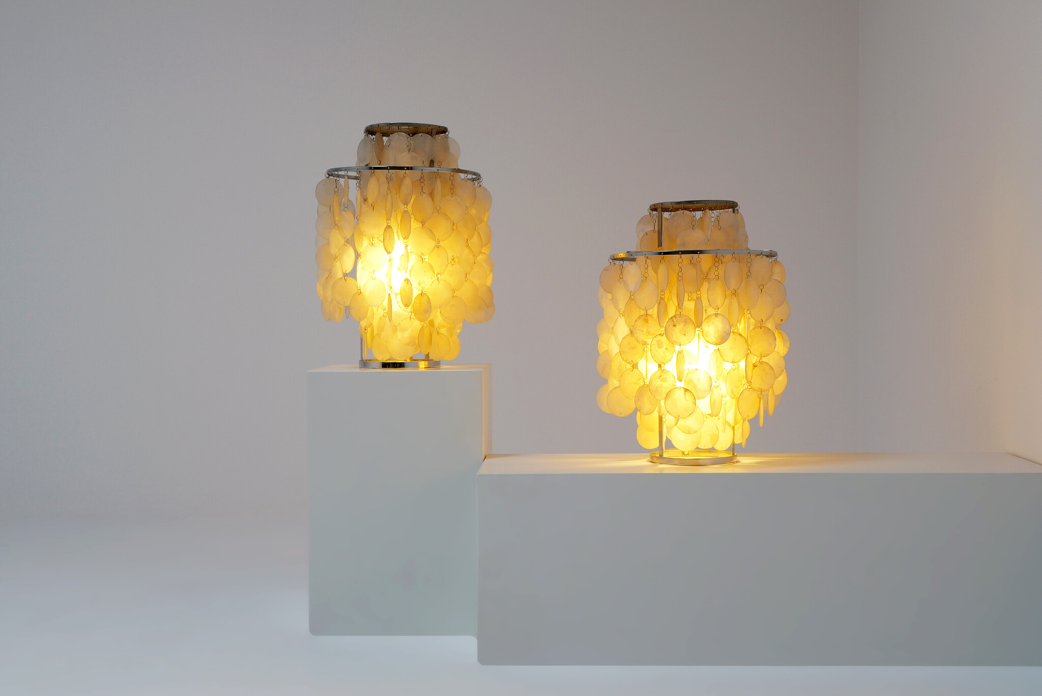 Set Verpan Fun 1TM table lamp by Verner Panton