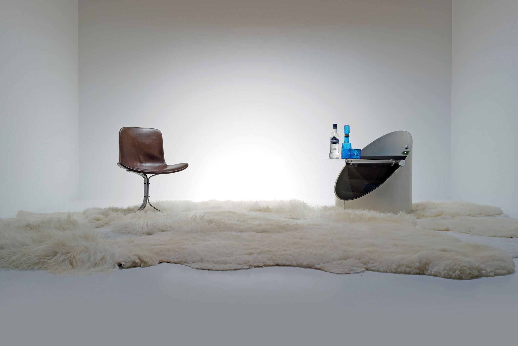 Mobile Bar by Claudio Salocchi for Luigi Sormani, Italy, 1970s
