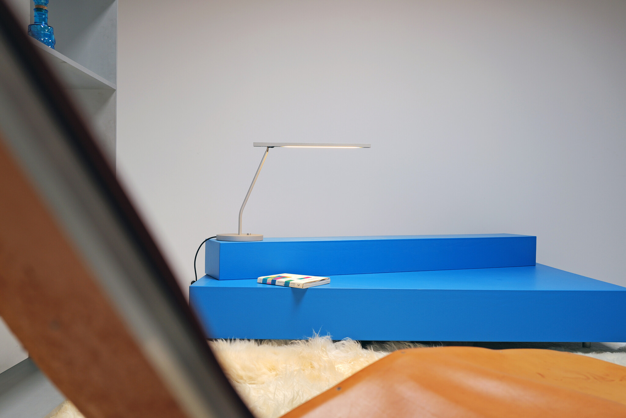 Maarten Van Severen Blue Bench for the MVS Foundation