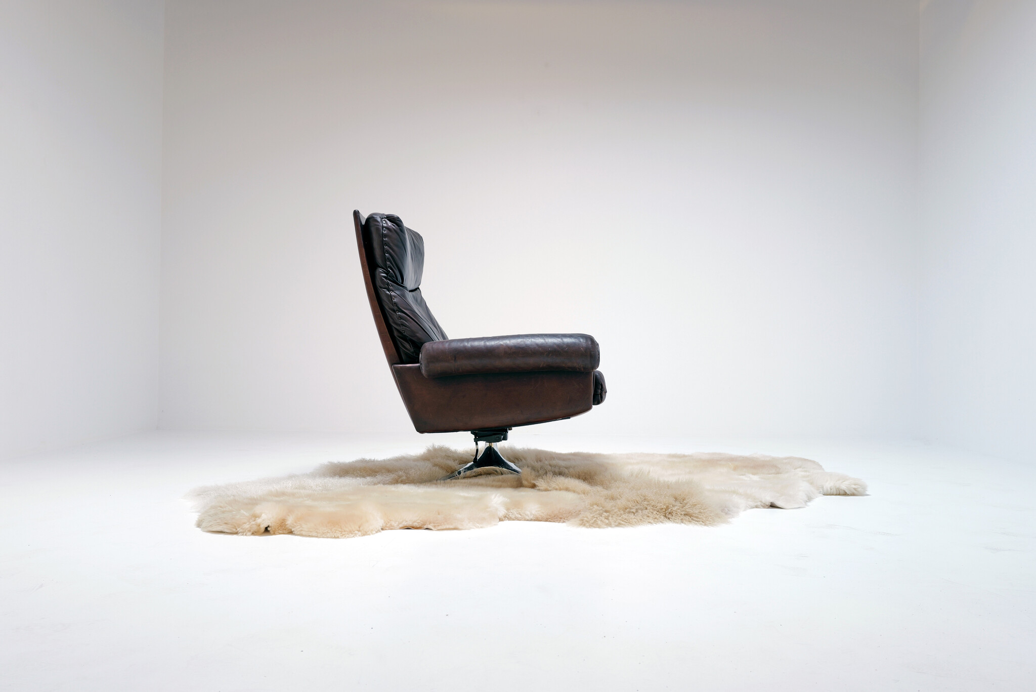 Fauteuil pivotant De Sede DS 31, années 1970