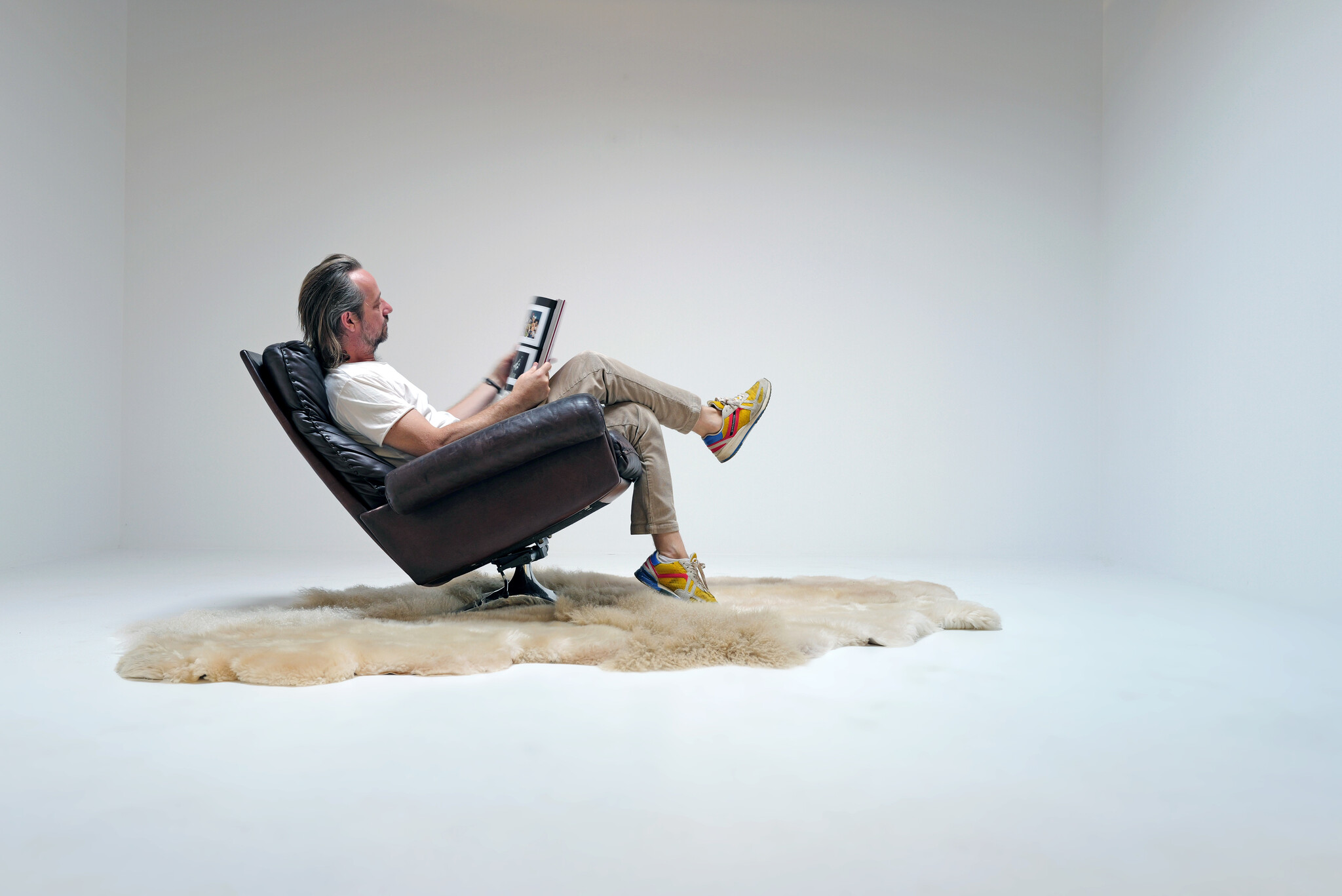 Fauteuil pivotant De Sede DS 31, années 1970