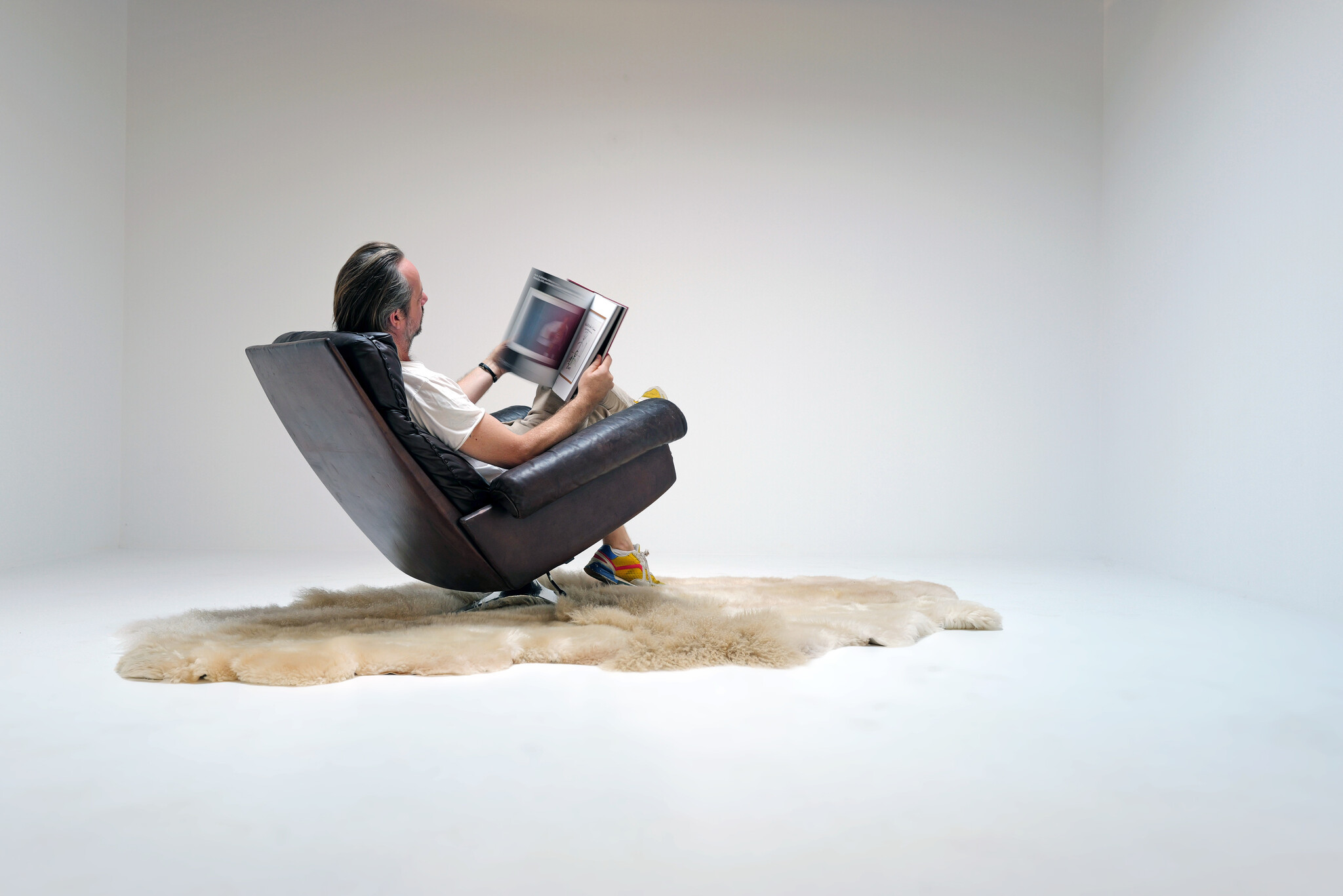 Fauteuil pivotant De Sede DS 31, années 1970