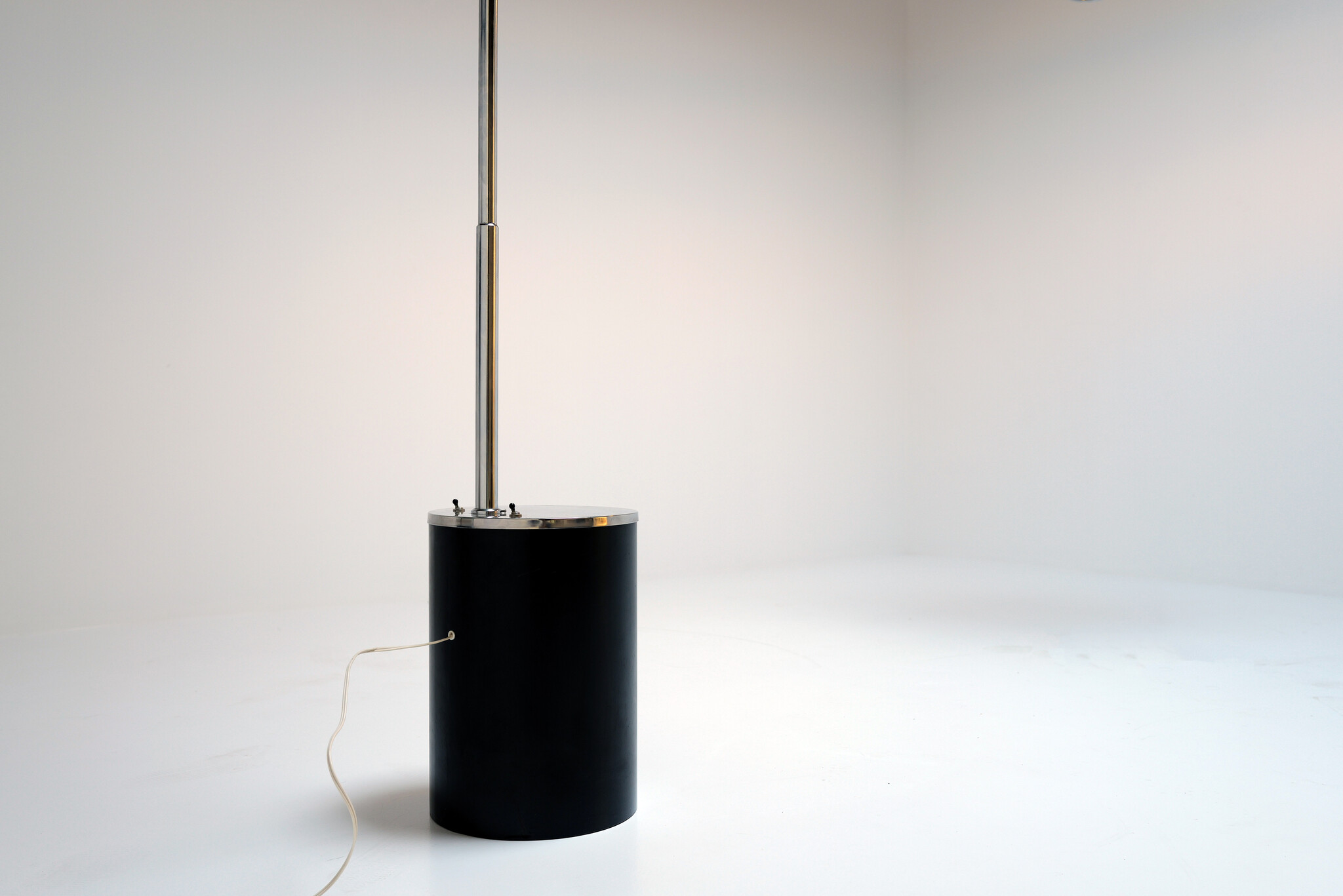 Lampe à arc italienne chromée, années 1970