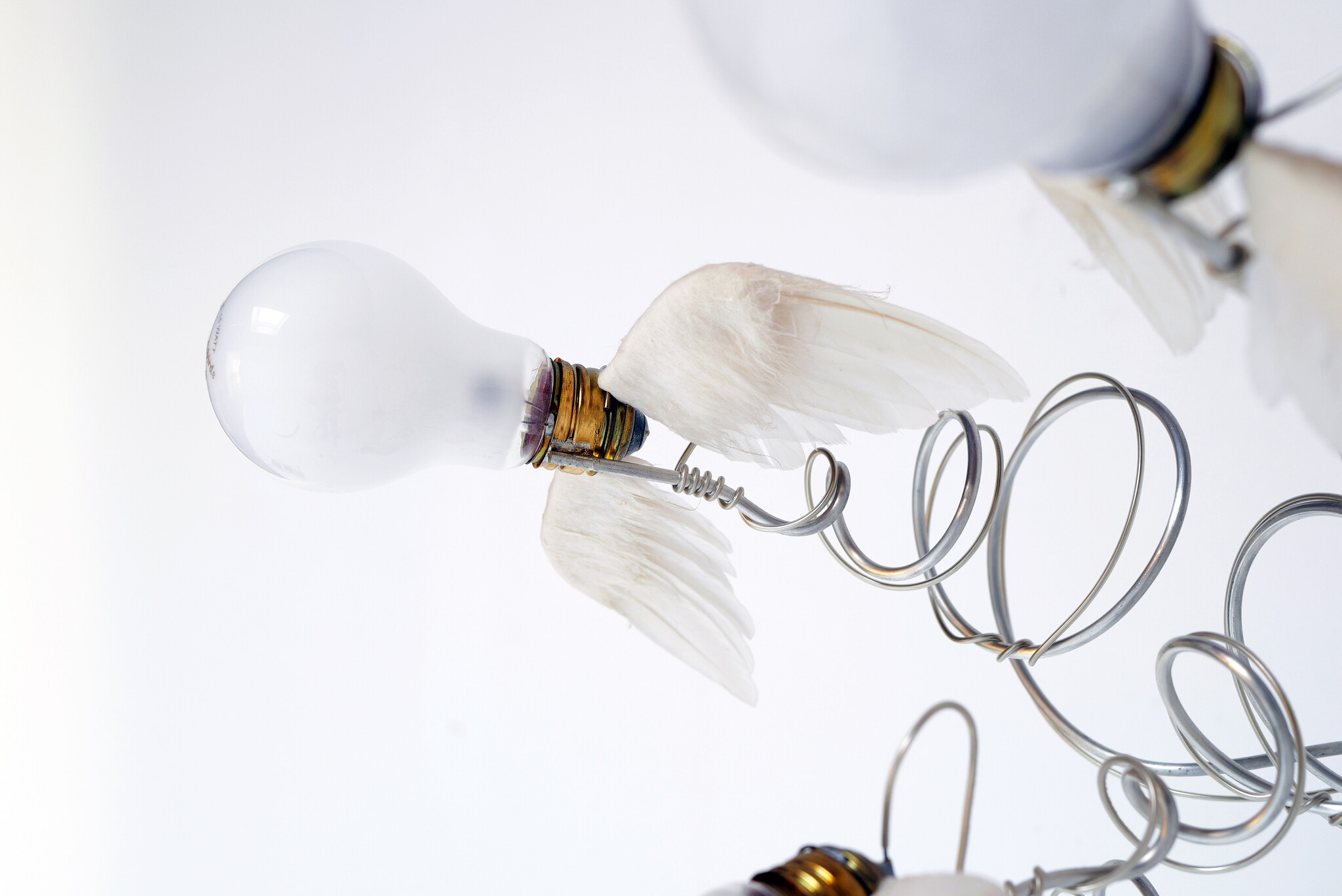 Lampe 'Birdie' avec ailes en plumes d'oie pour Ingo Maurer