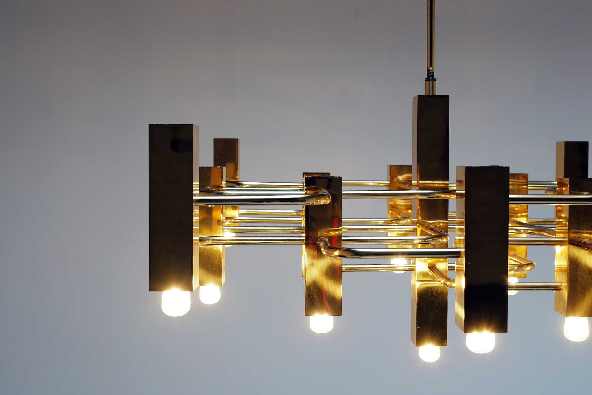 Lustre géométrique de Boulanger Gaetano Sciolari, années 1970