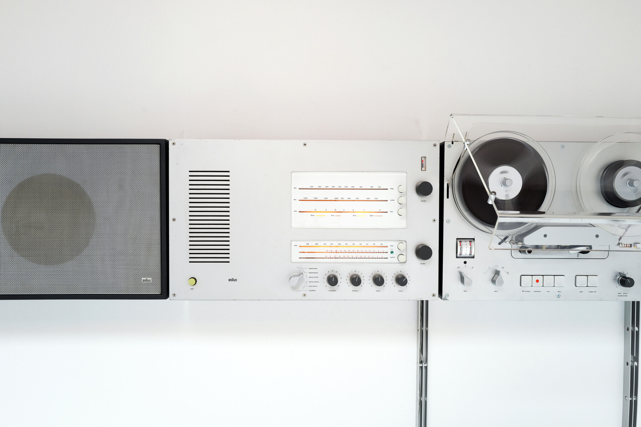 Braun wall unit Stereo Wandanlage "BLACK EDITION" By Dieter Rams, 1960's