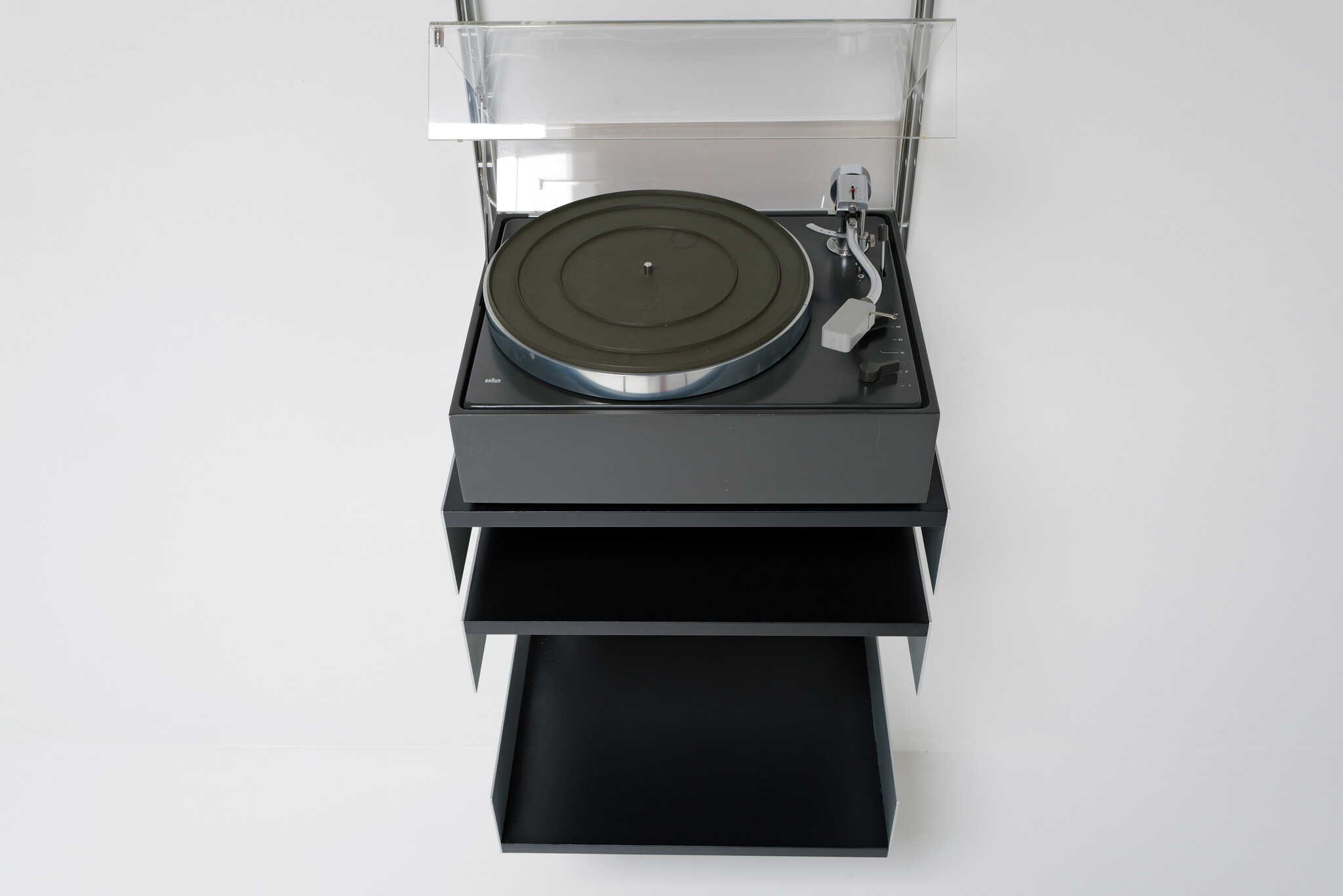 Braun wall unit Stereo Wandanlage "BLACK EDITION" By Dieter Rams, 1960's