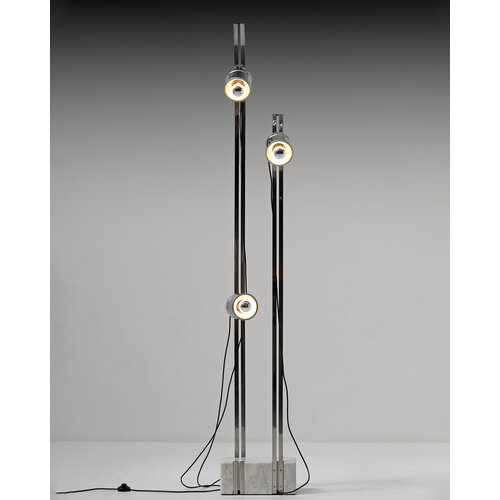 Italian chrome floor lamp