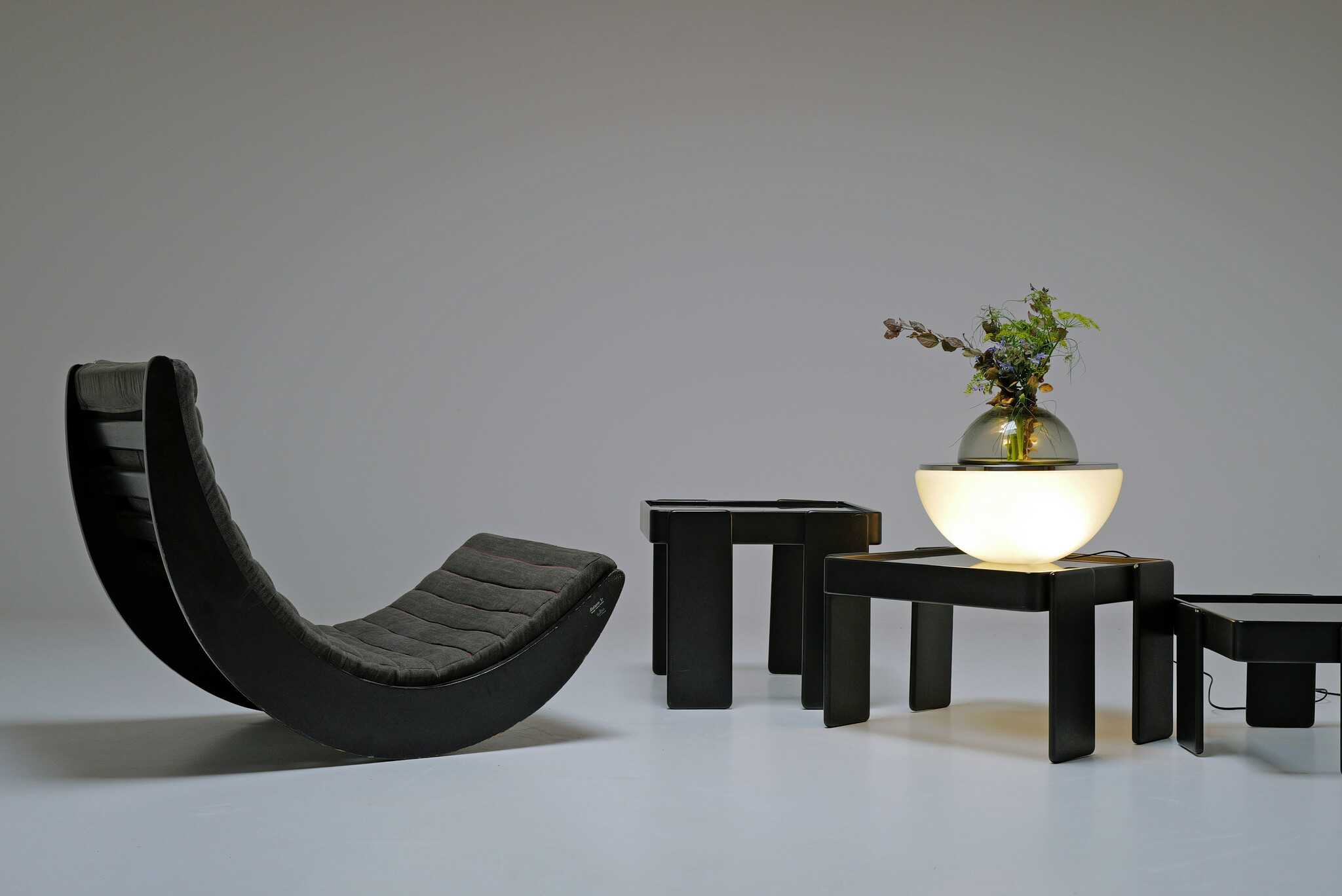 LT327 Tafel lamp van Carlo Nason voor Mazzega, Italy, 1970s