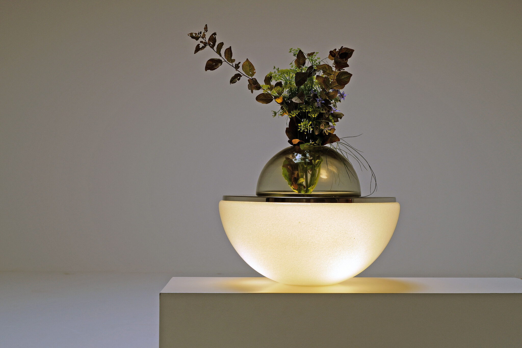 LT327 Tafel lamp van Carlo Nason voor Mazzega, Italy, 1970s