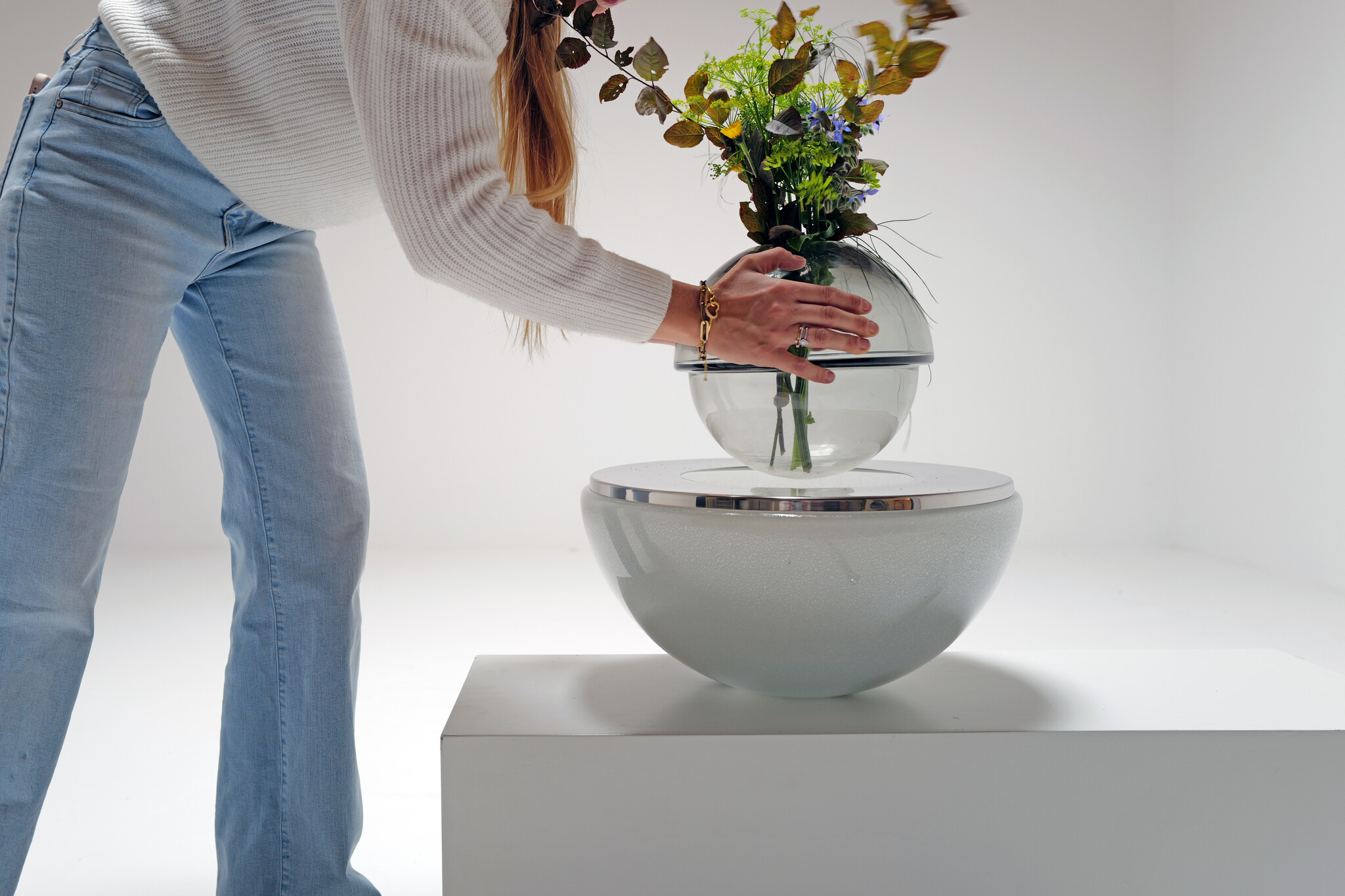 LT327 Tafel lamp van Carlo Nason voor Mazzega, Italy, 1970s