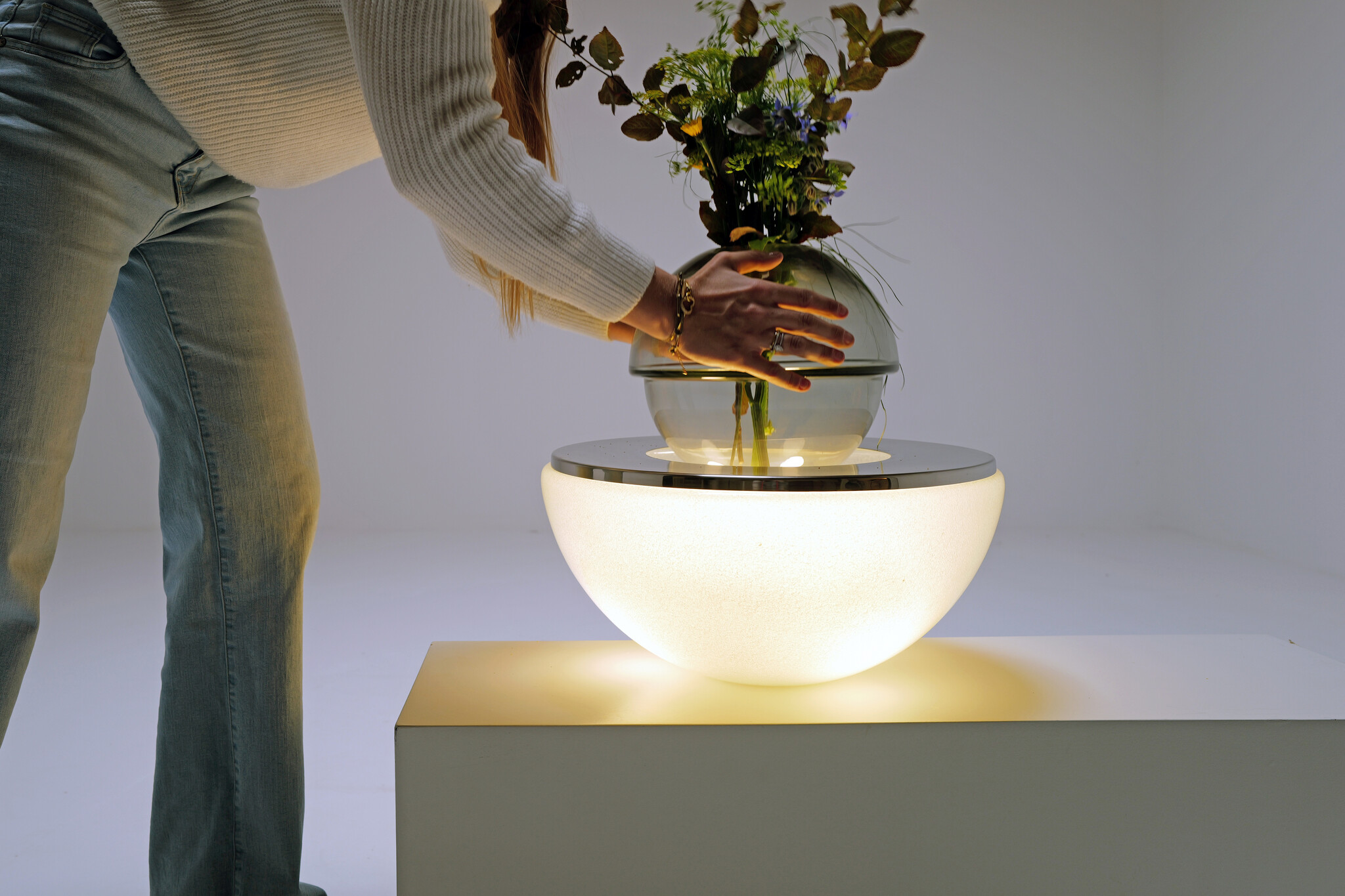 LT327 Tafel lamp van Carlo Nason voor Mazzega, Italy, 1970s