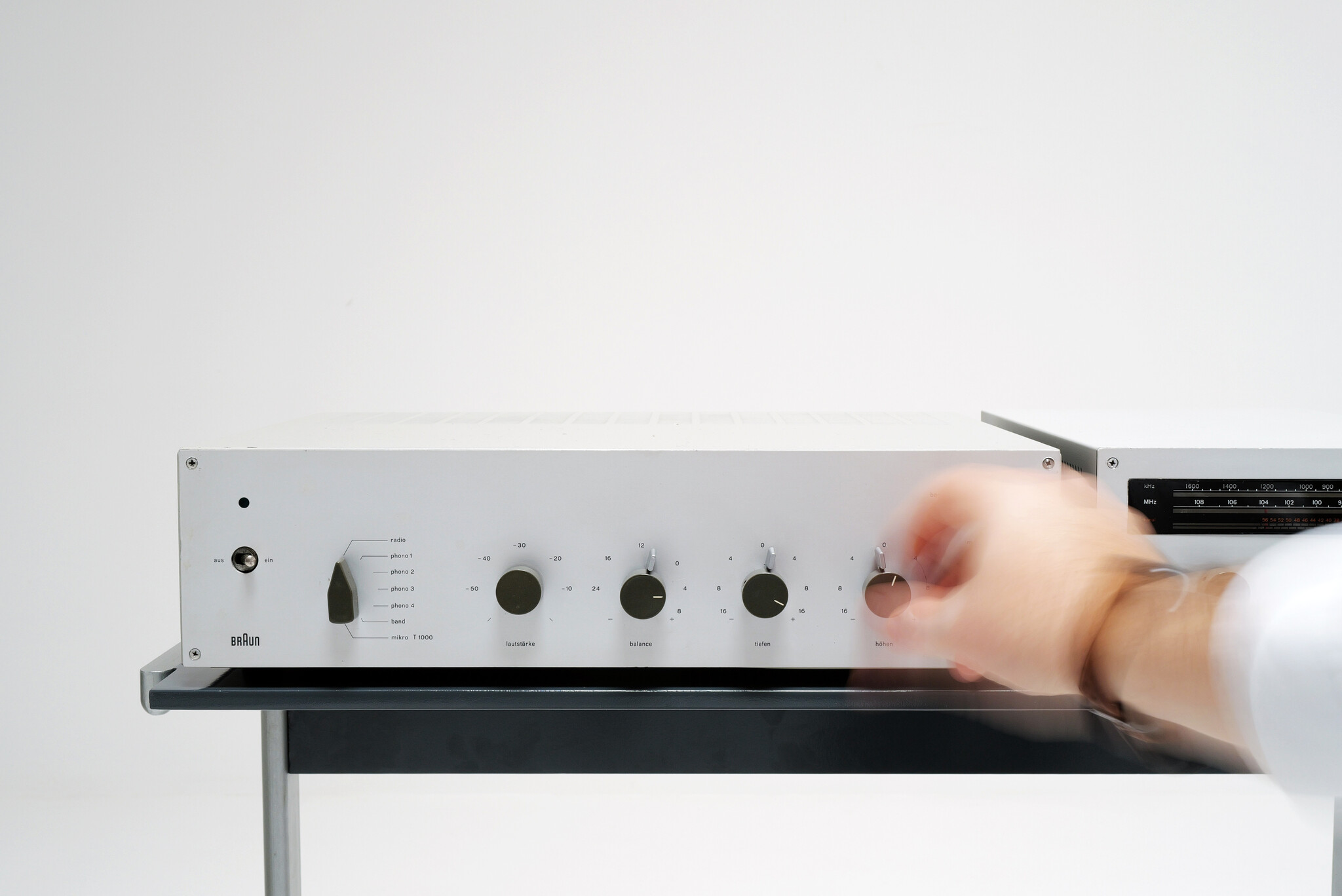 Complete Braun stereo met de LE1 speakers door Dieter Rams, 1960's