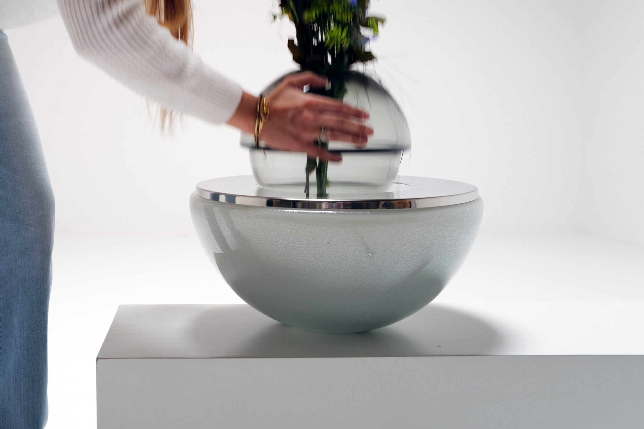 LT327 Tafel lamp van Carlo Nason voor Mazzega, Italy, 1970s