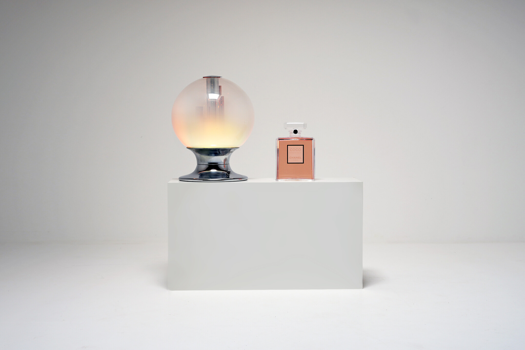 Table Lamp by Selenova in Chrome, 1970's