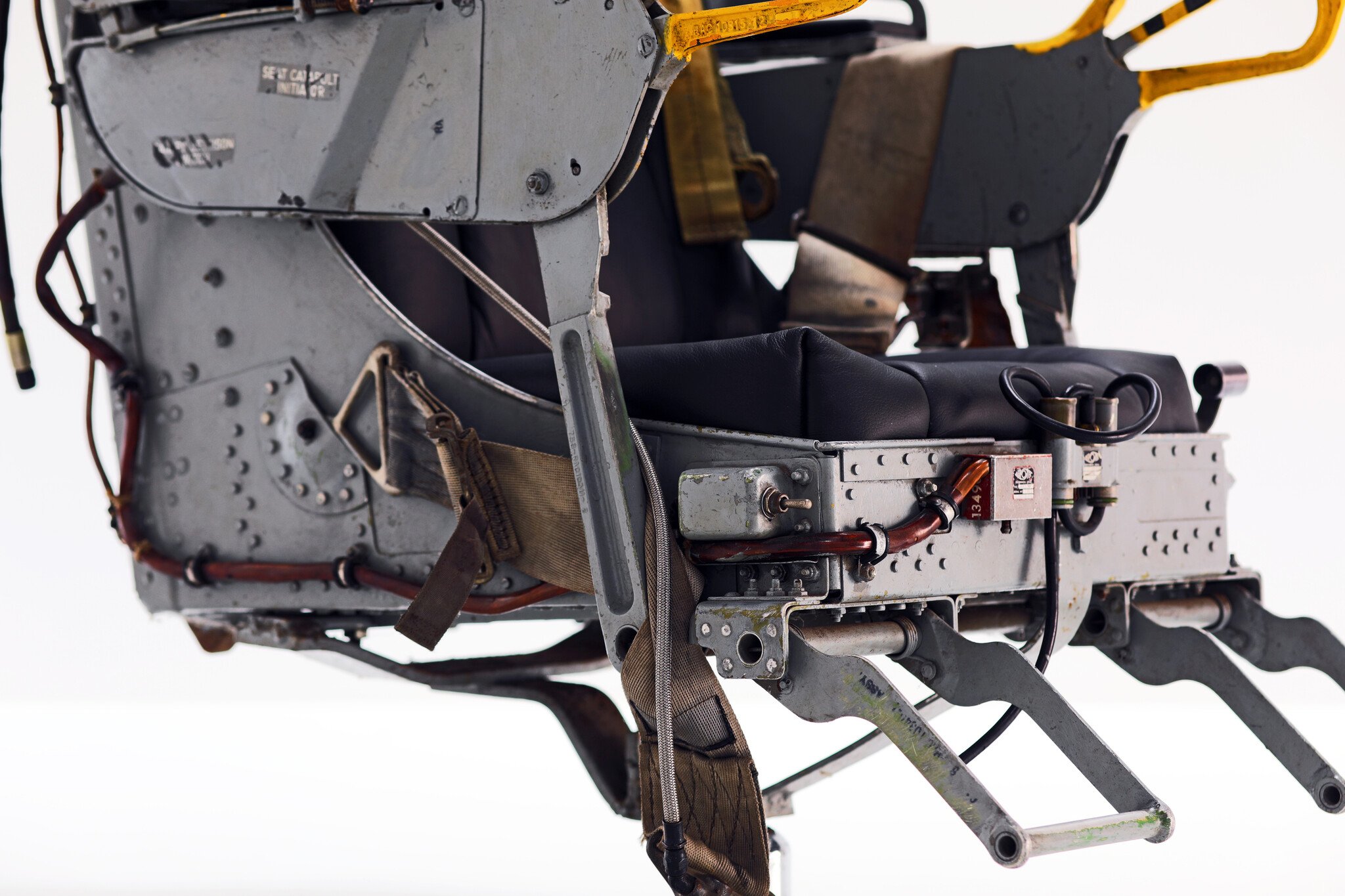 Orginele schietstoel van een Thunderstreak gevechtsvliegtuig, 1956