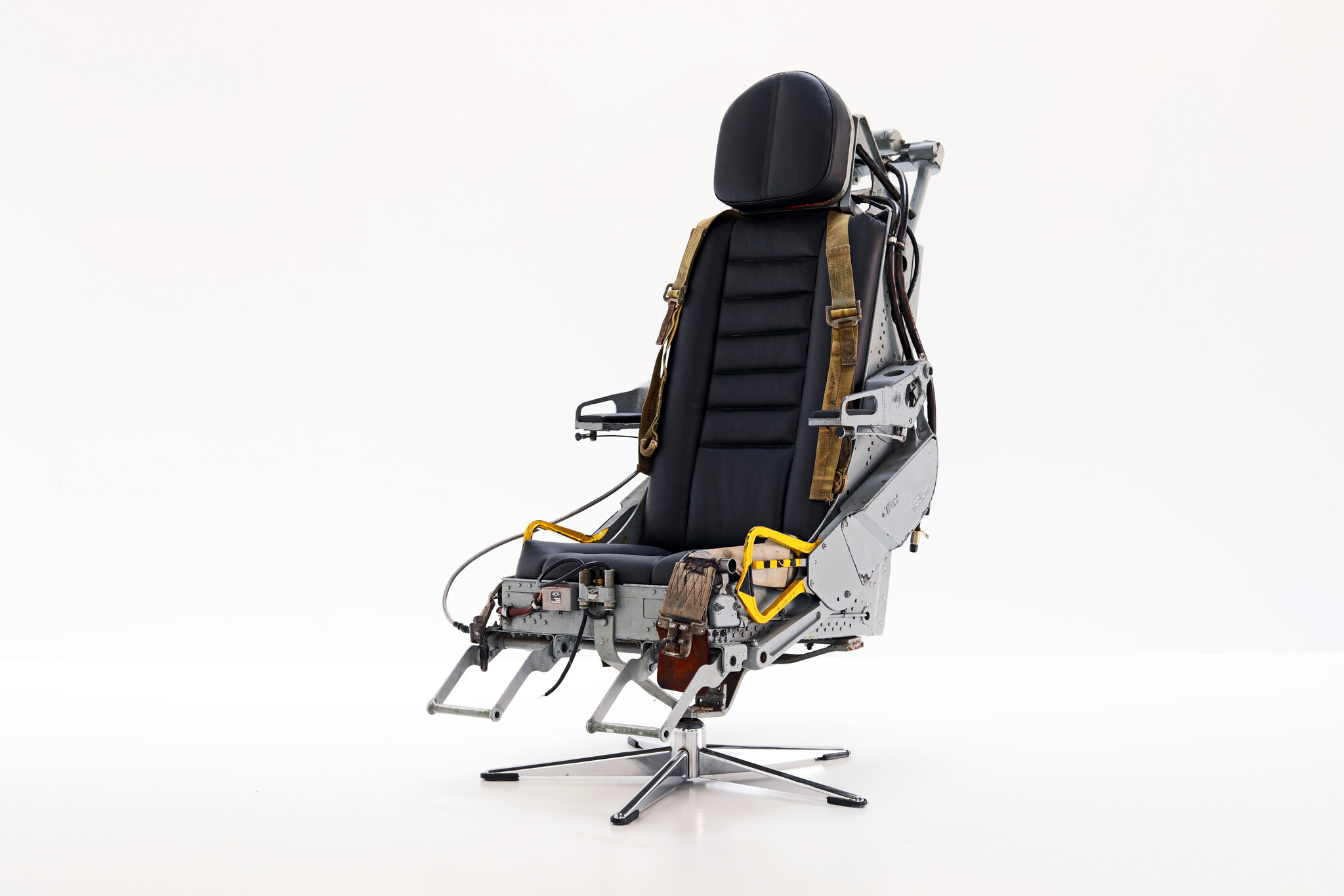 Orginele schietstoel van een Thunderstreak gevechtsvliegtuig, 1956
