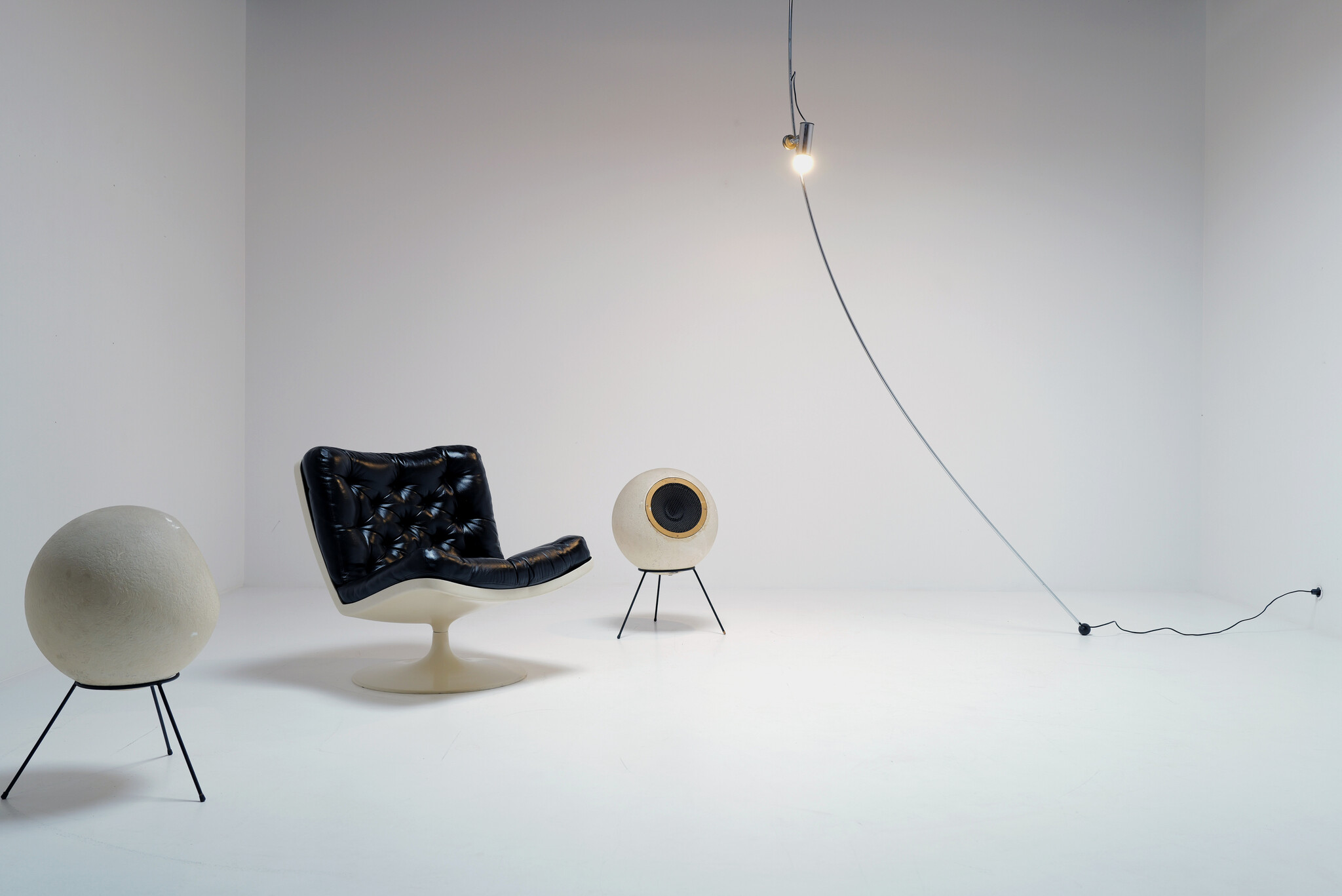 Molla vloerlamp van Leonardi Cesare & Stagi Franca voor Lumenform, 1970s