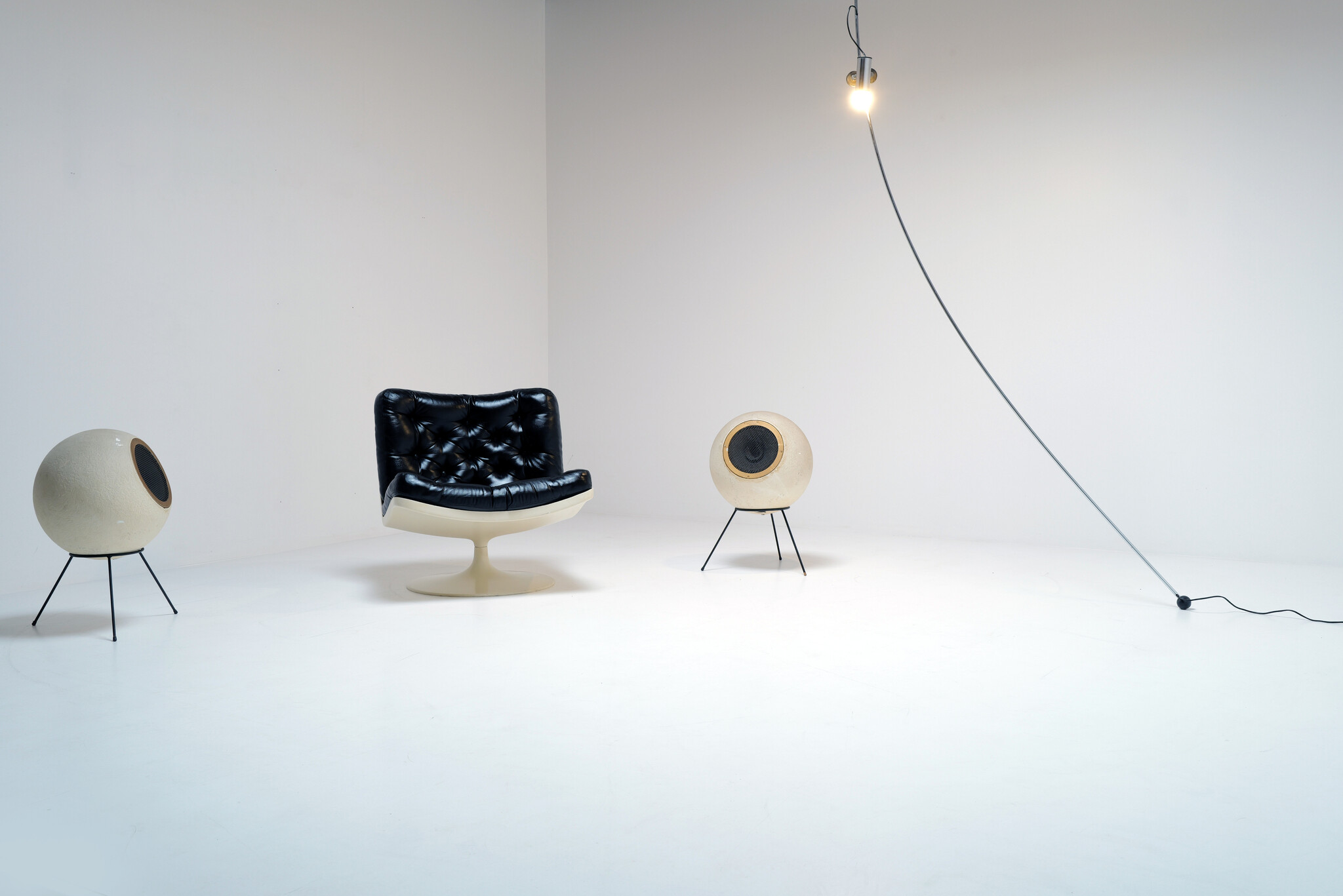 Molla vloerlamp van Leonardi Cesare & Stagi Franca voor Lumenform, 1970s