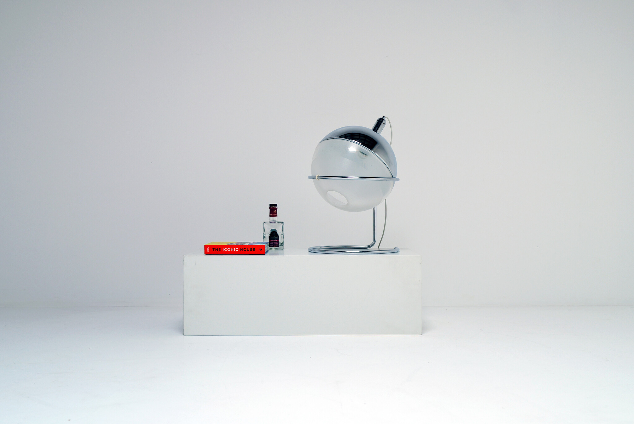 Focus Table Lamp by Fabio Lenci for Guzzini, 1970s – Special Chrome Edition