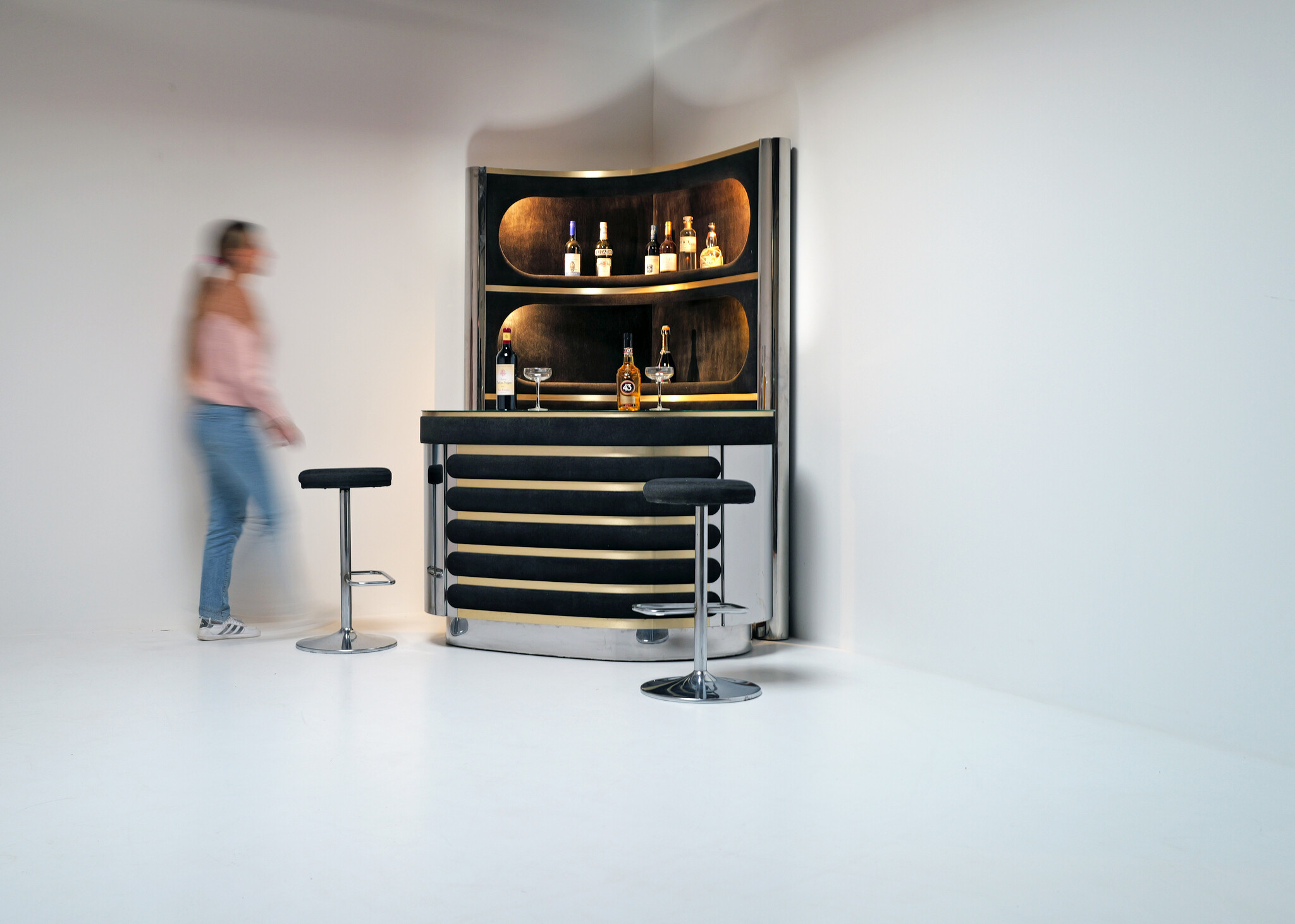 Willy Rizzo Gin Bar, 1970s Iconic Italian Jetset Luxury