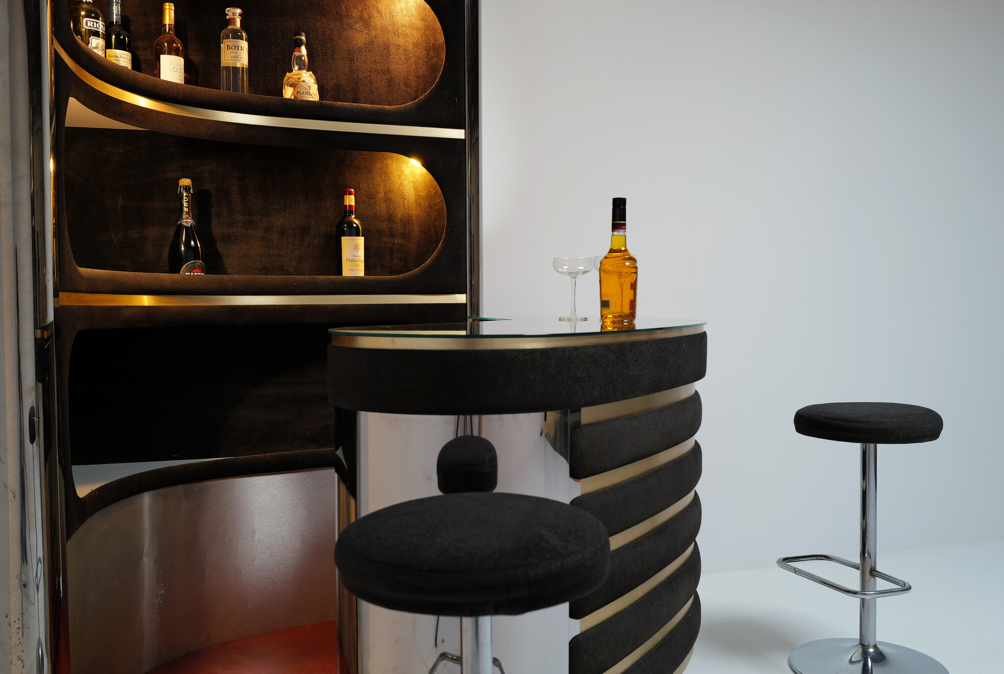 Willy Rizzo Gin Bar, 1970s Iconic Italian Jetset Luxury