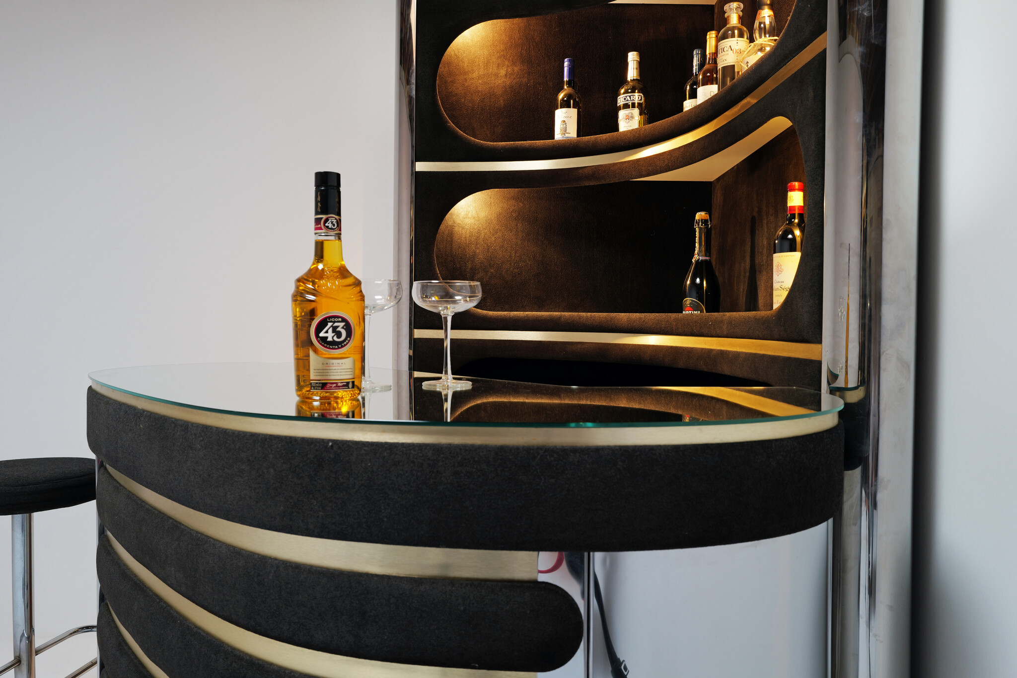 Willy Rizzo Gin Bar, 1970s Iconic Italian Jetset Luxury