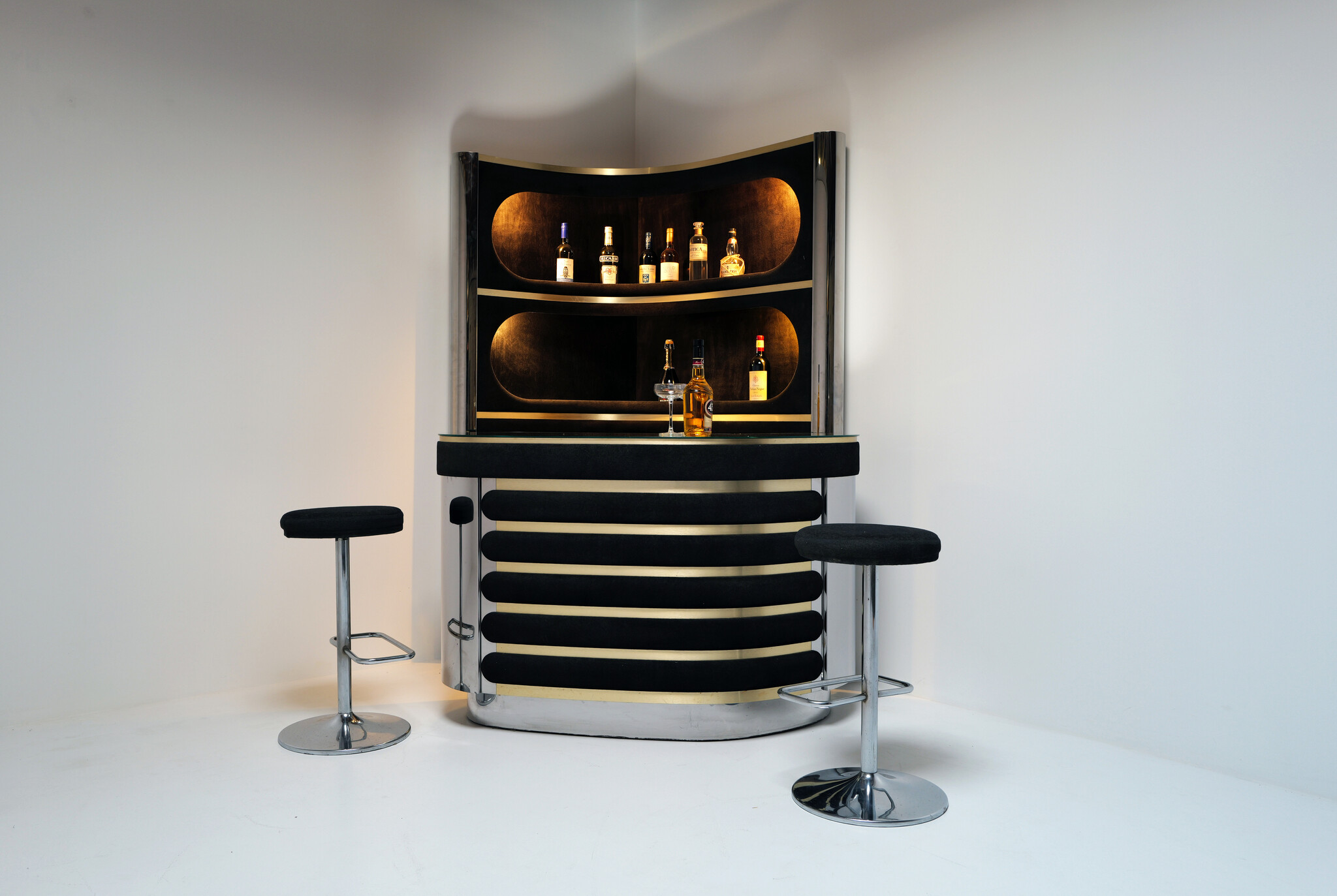 Willy Rizzo Gin Bar, 1970s Iconic Italian Jetset Luxury