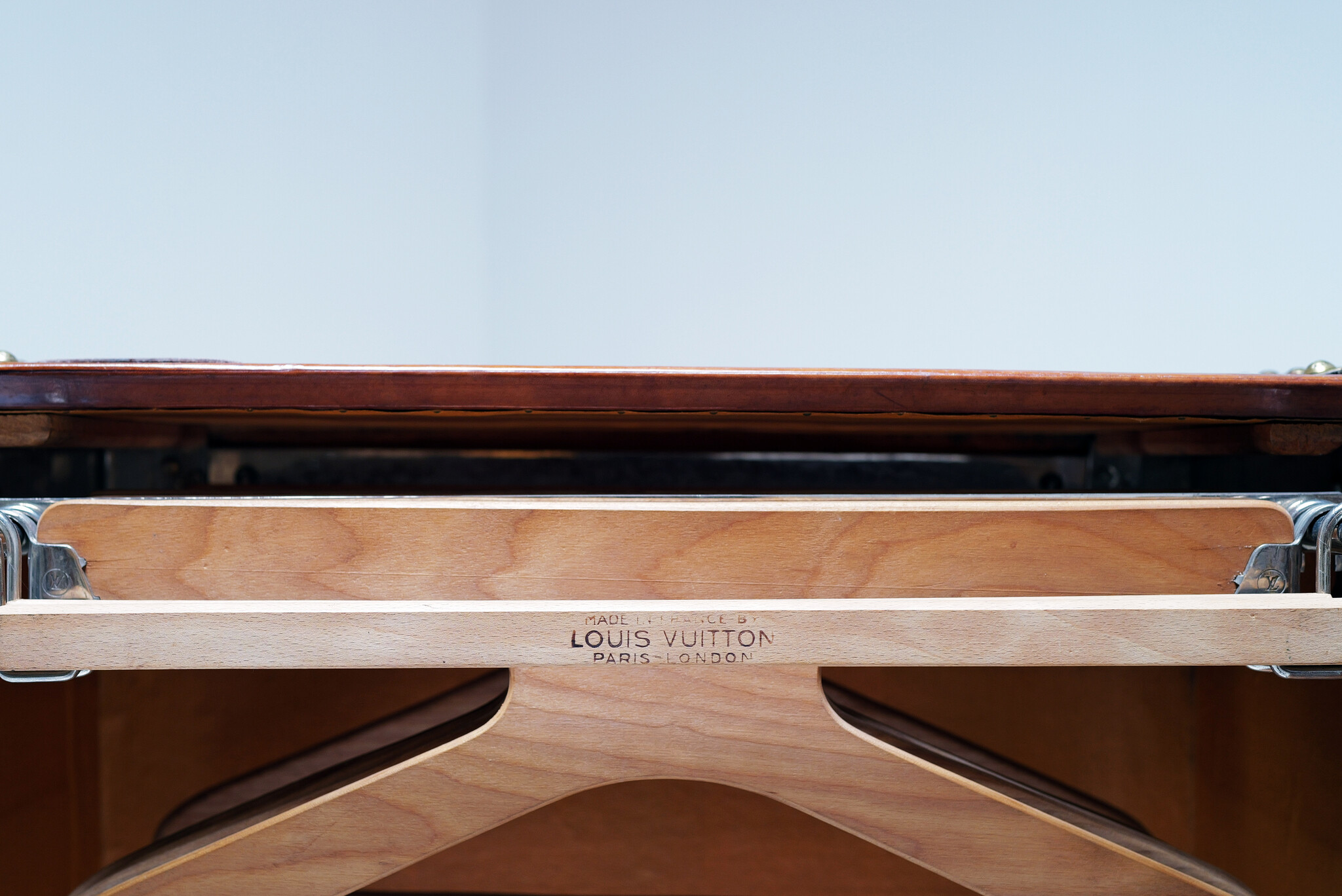 Louis Vuitton leather wardrobe trunk, 1920s