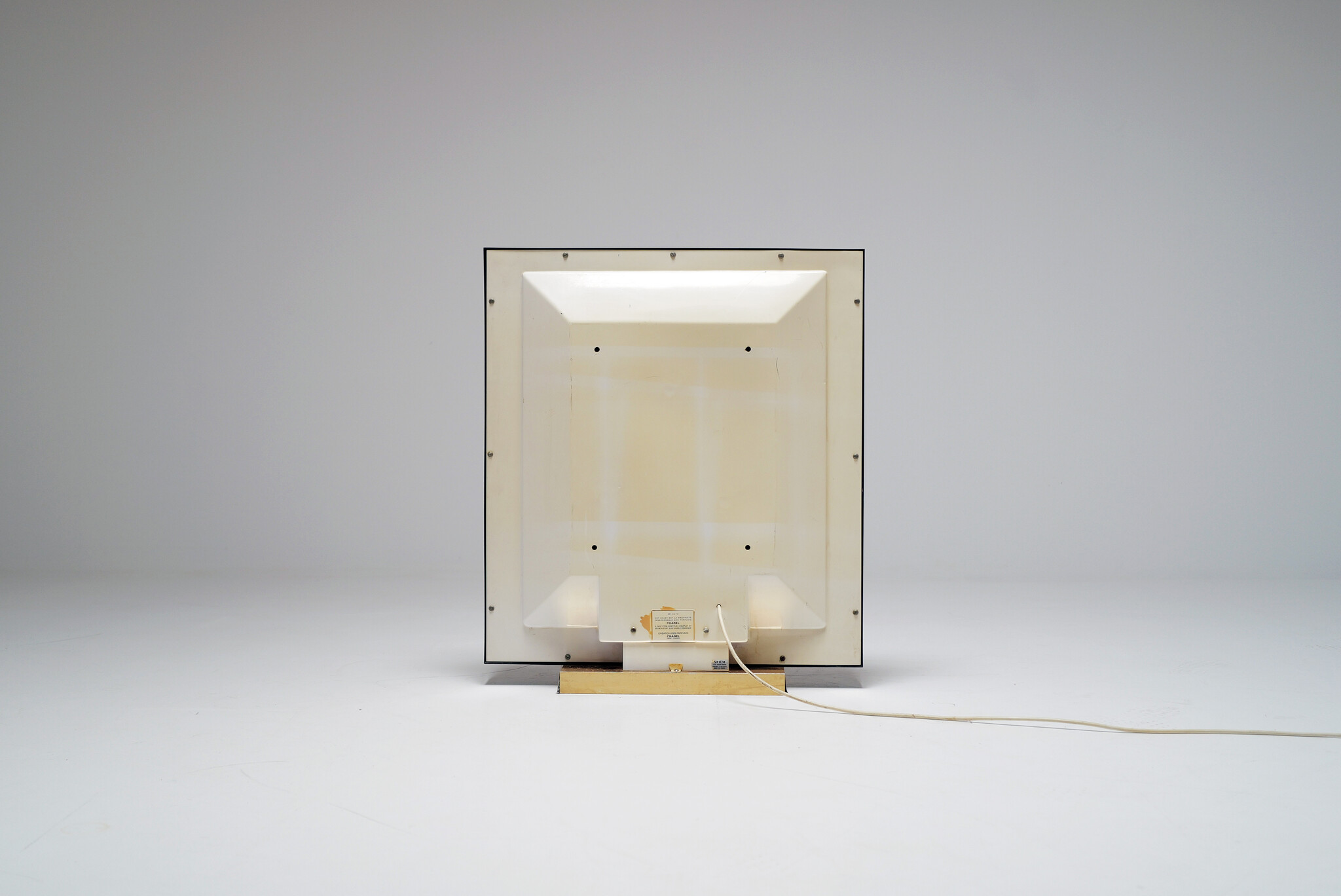 Original illuminated CHANEL display featuring Inès de la Fressange