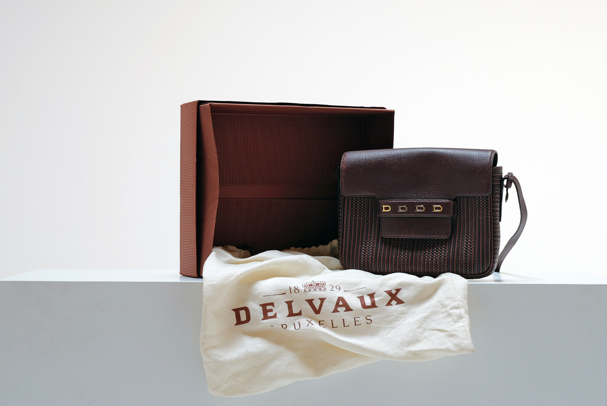 Delvaux “Toile de Cuir” crossbody bag