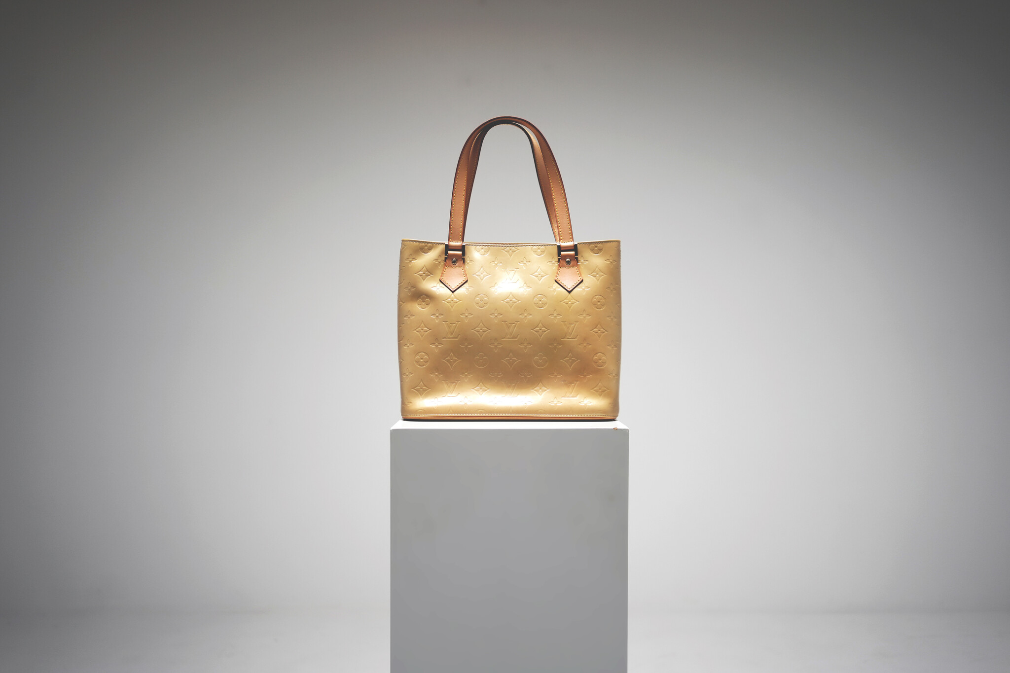 Louis Vuitton Houston Noisette Monogram Vernis Sac fourre-tout