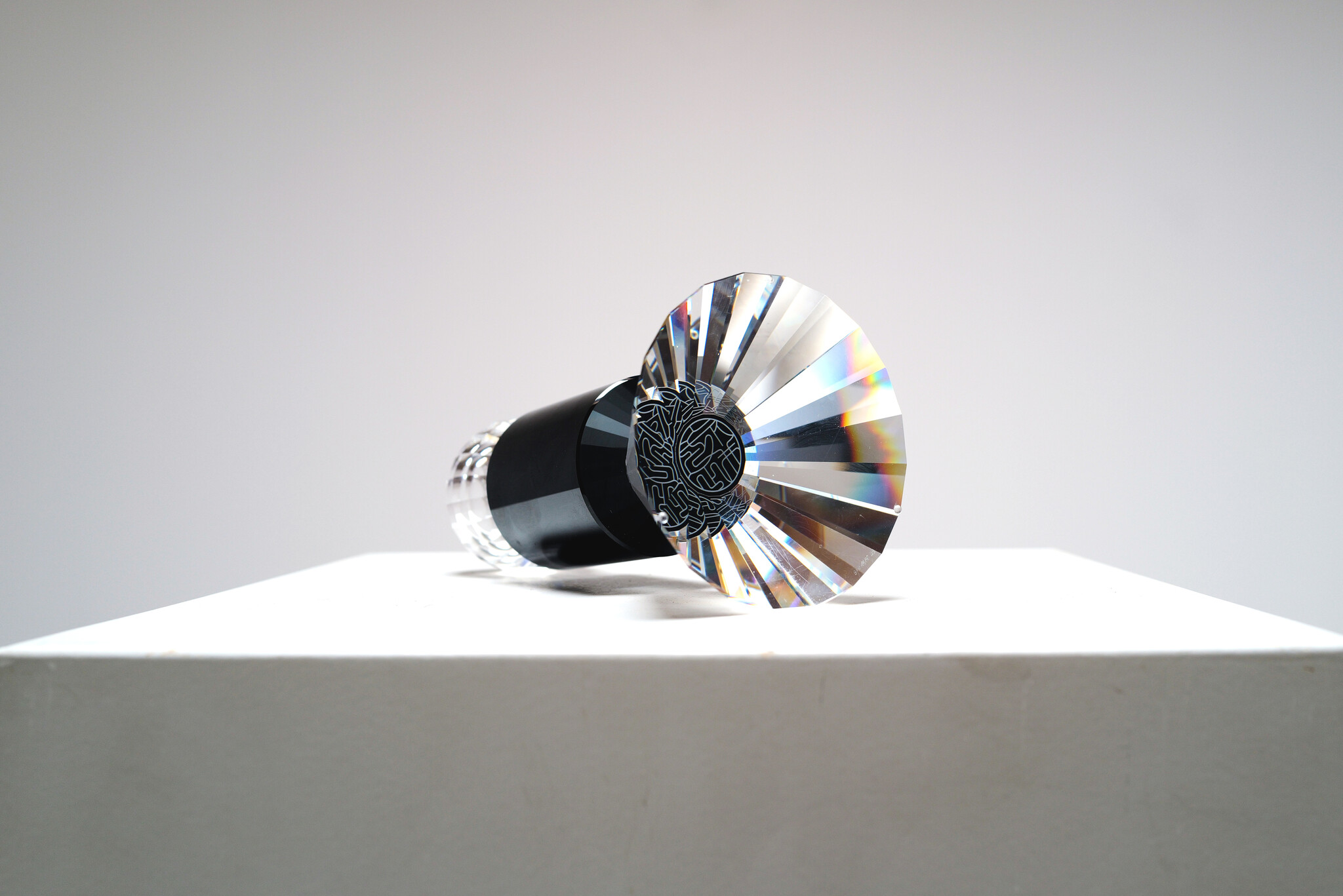 Bougeoir en cristal de Kazumasa Nagai, 1990