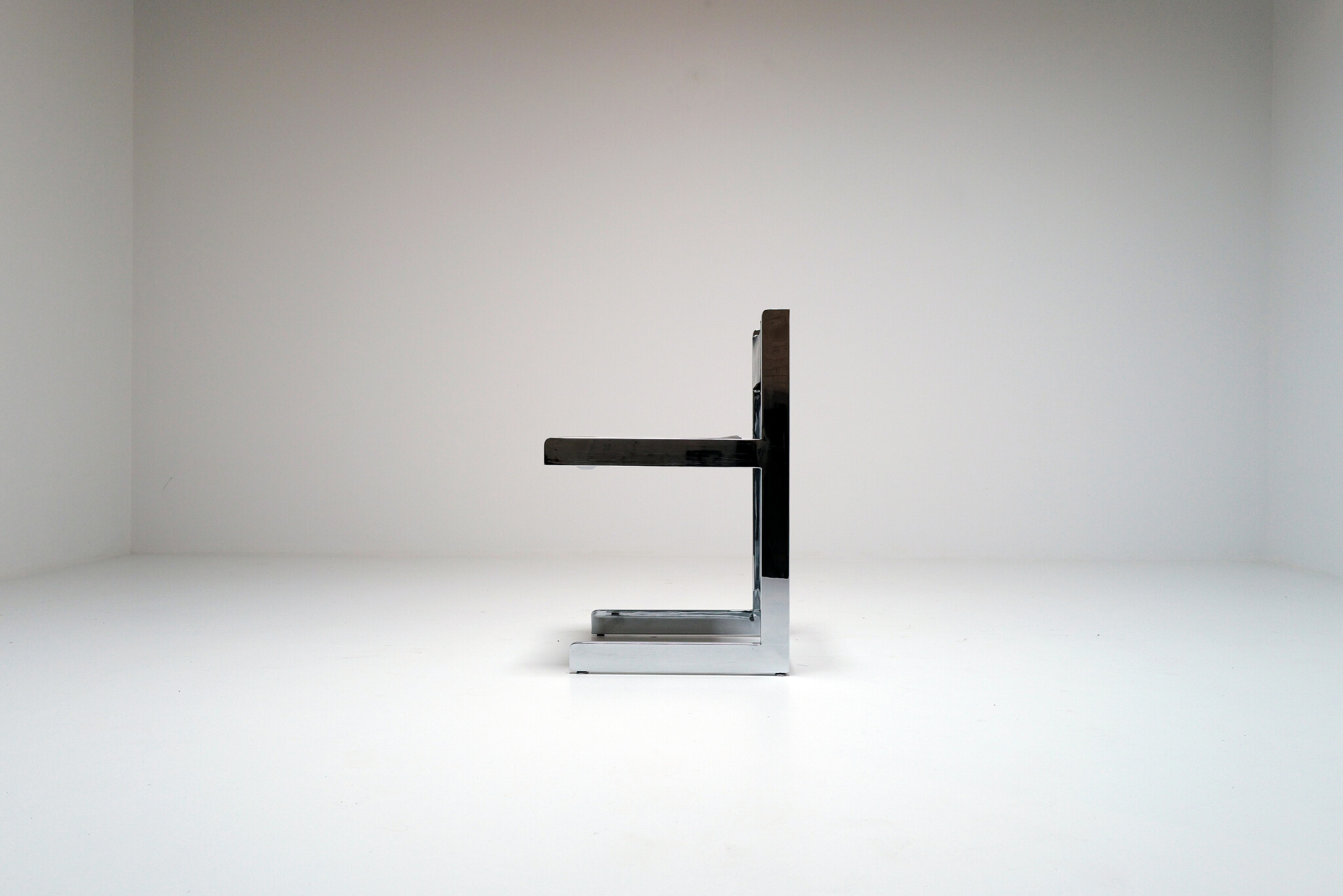 Brutalist chromen dining chairs voor Sigma, België, 1967