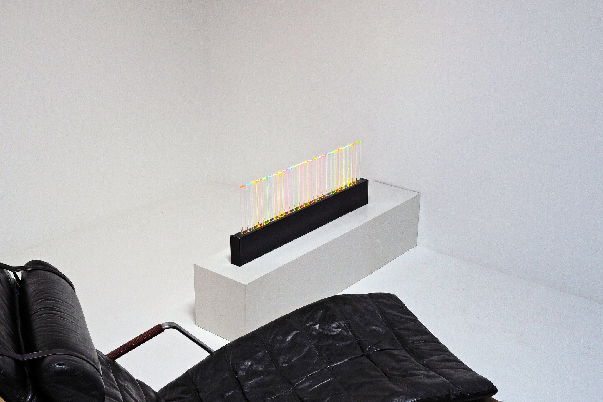 Modernistische lichtsculptuur wandlamp, 1980s