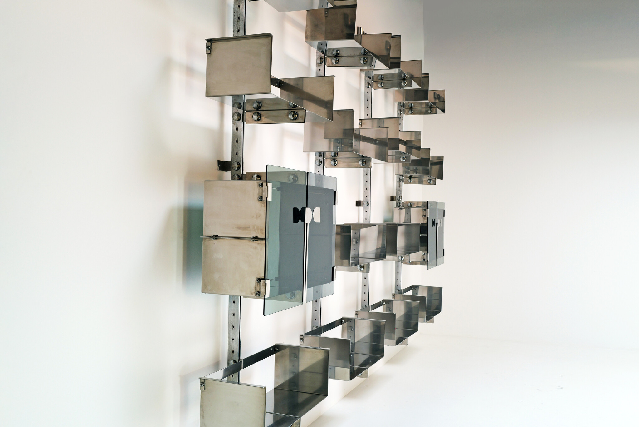 Vittorio Introini ‘P700’ modulaire wandboekenkast voor Saporiti, 1960s