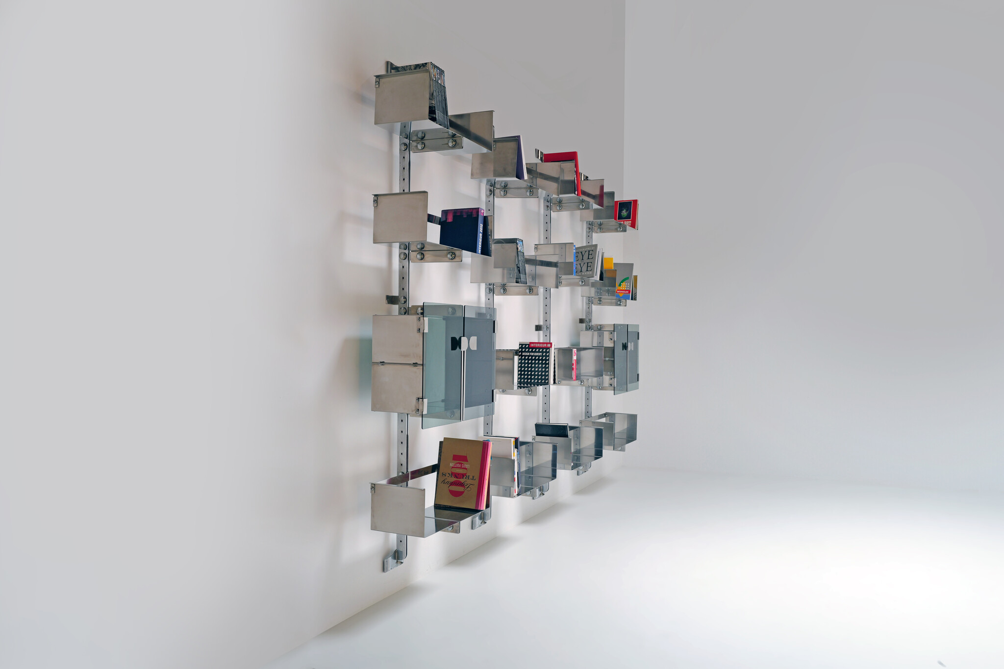 Vittorio Introini ‘P700’ modulaire wandboekenkast voor Saporiti, 1960s